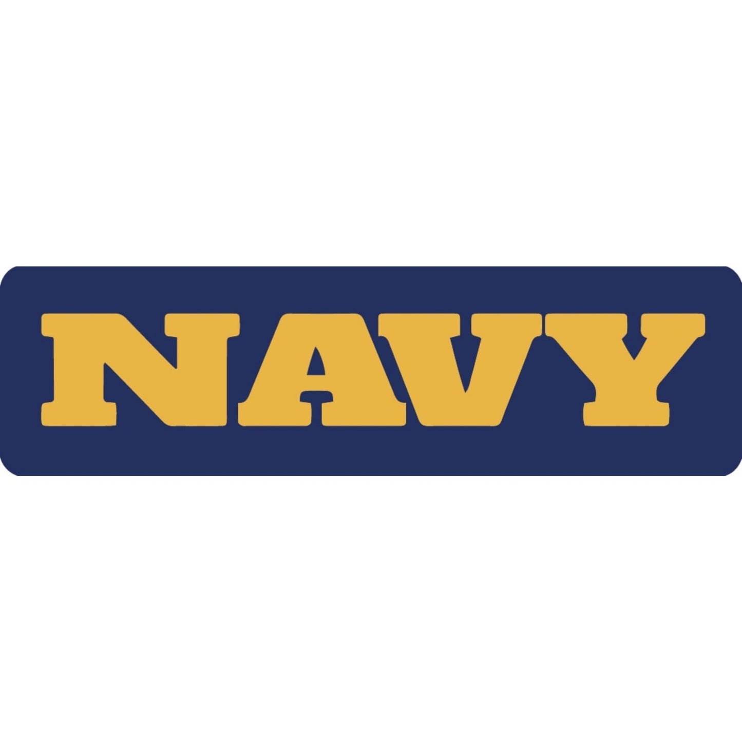 Navy vinyl motorcycle helmet sticker - military biker decal