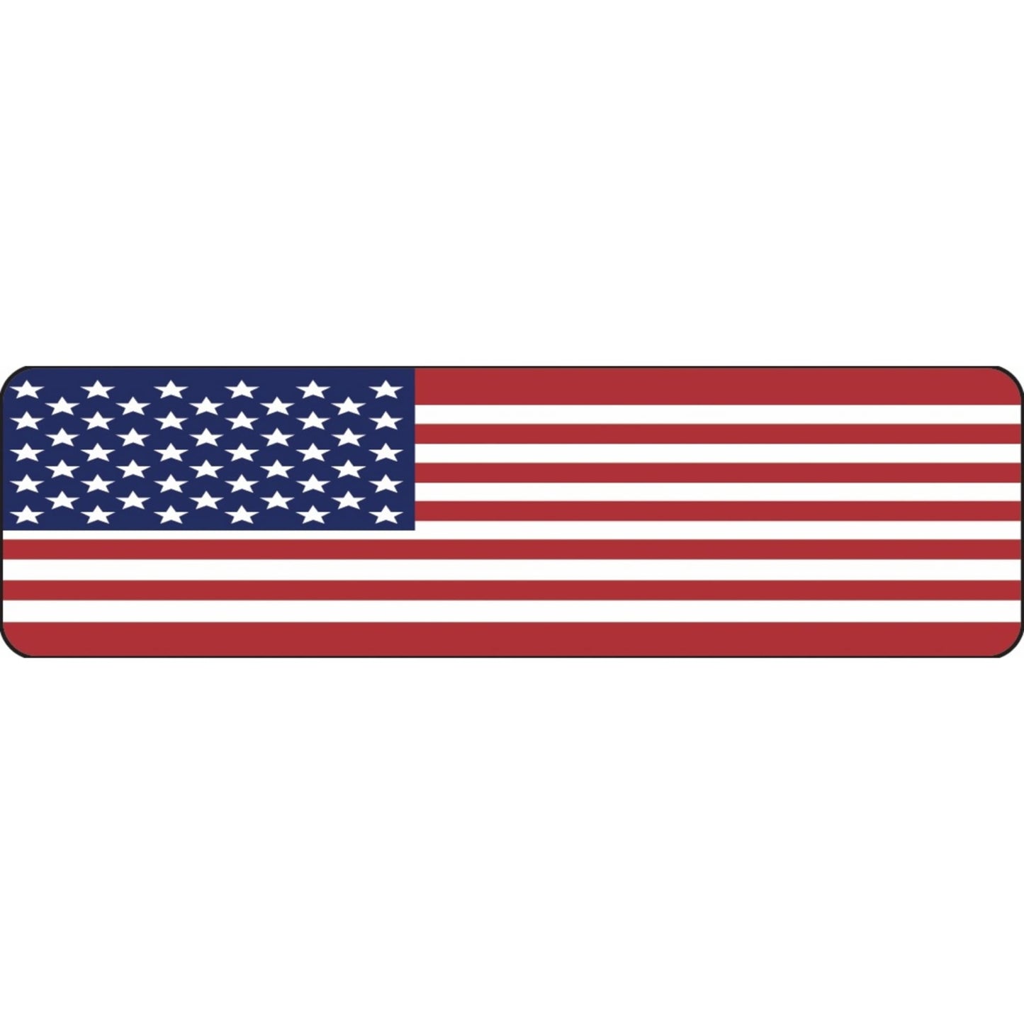 American flag vinyl motorcycle helmet sticker - patriotic biker decal