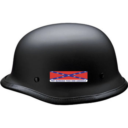 CF flag try burning this one asshole motorcycle helmet sticker