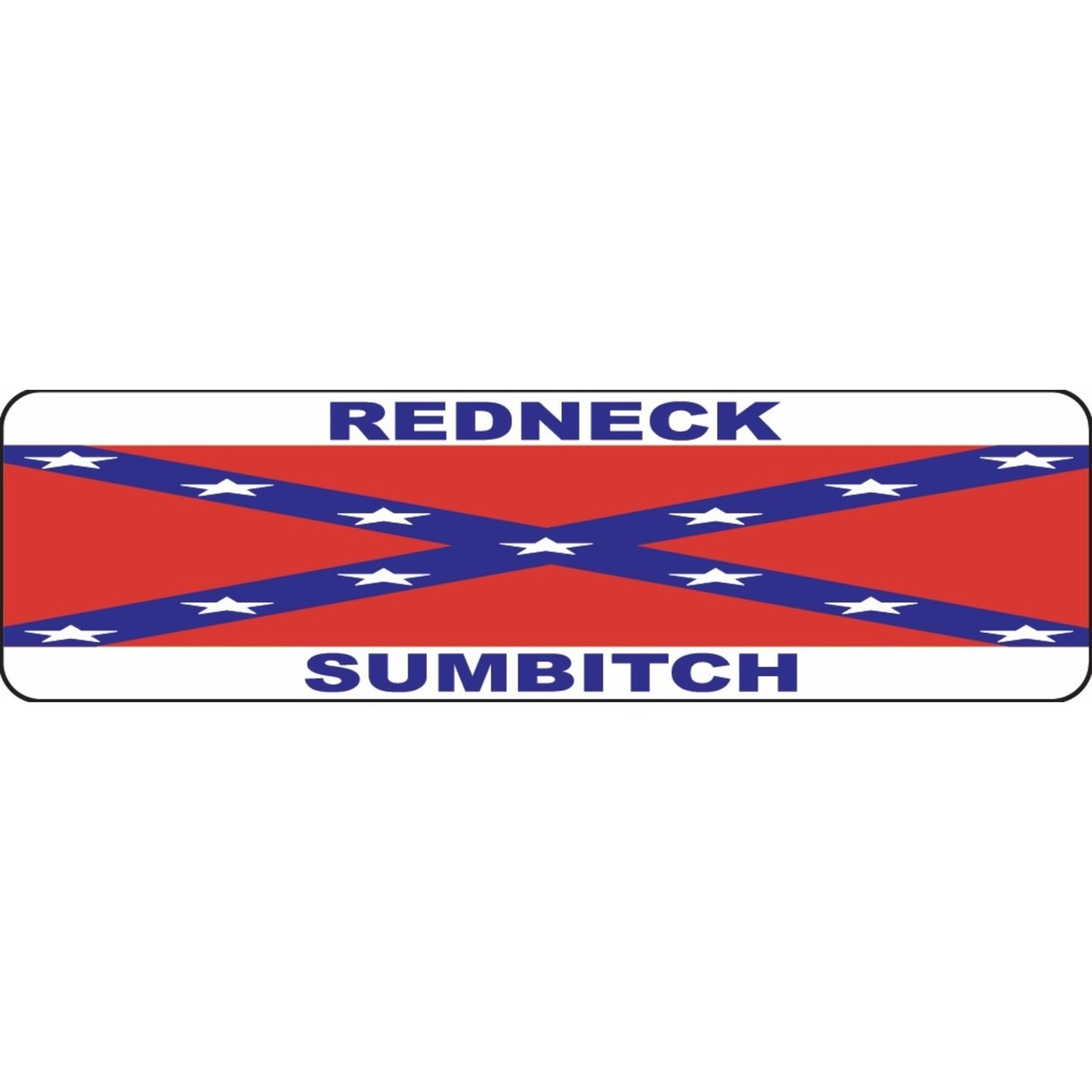 CF flag redneck sumbitch motorcycle helmet sticker