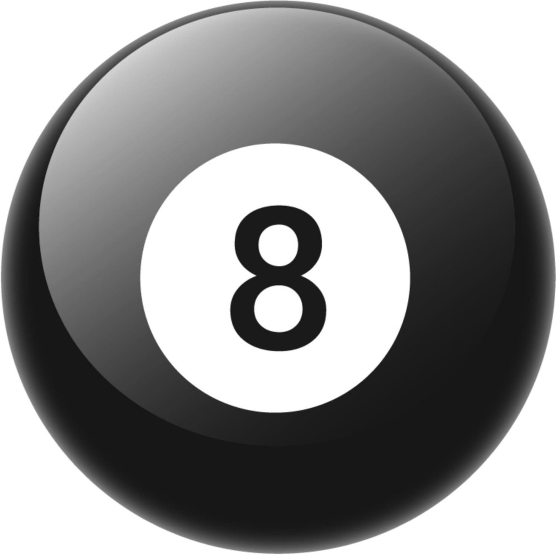 Eight ball vinyl motorcycle helmet sticker - biker decal