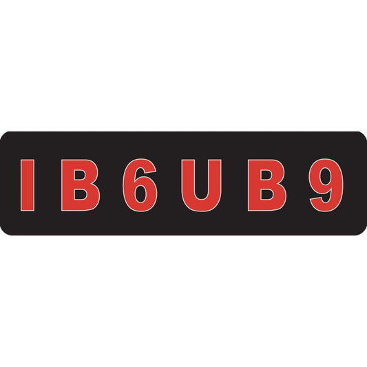 I B 6 U B 9 vinyl motorcycle helmet sticker - funny biker decal