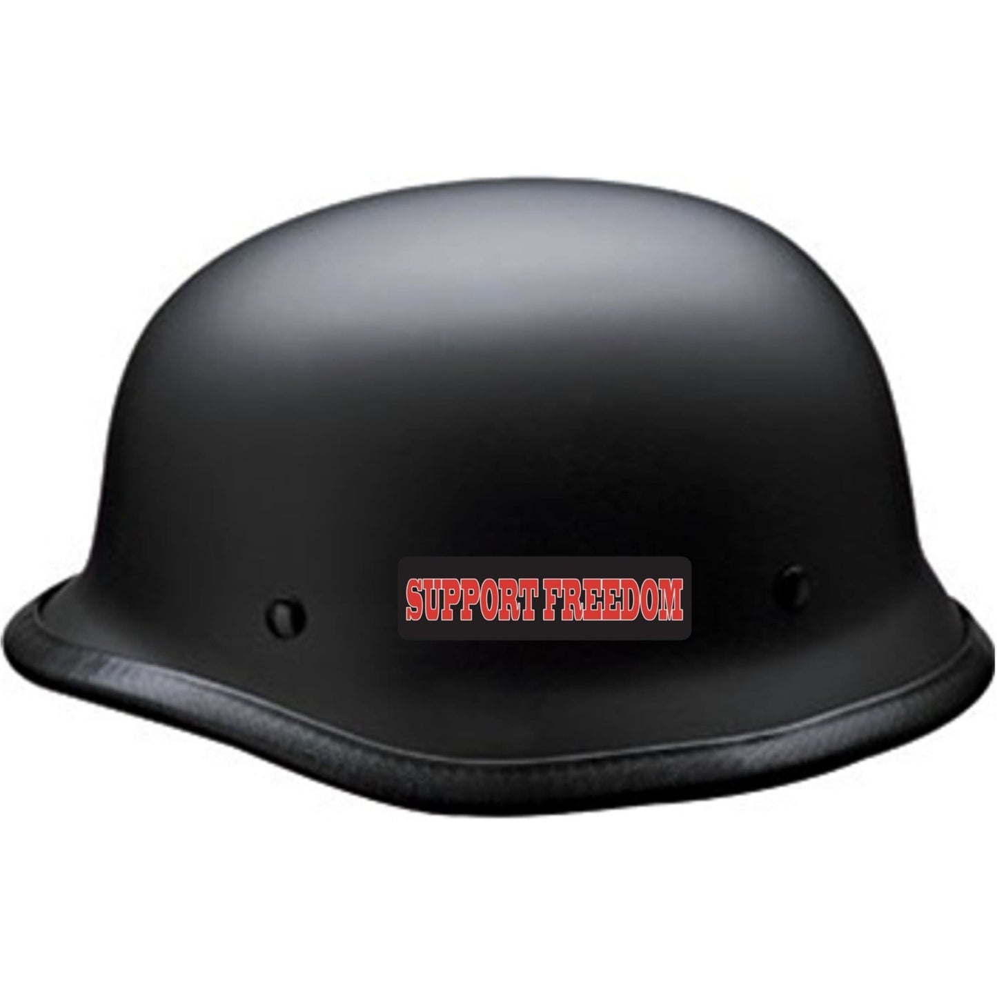 Support freedom vinyl motorcycle helmet sticker on helmet - patriotic biker decal