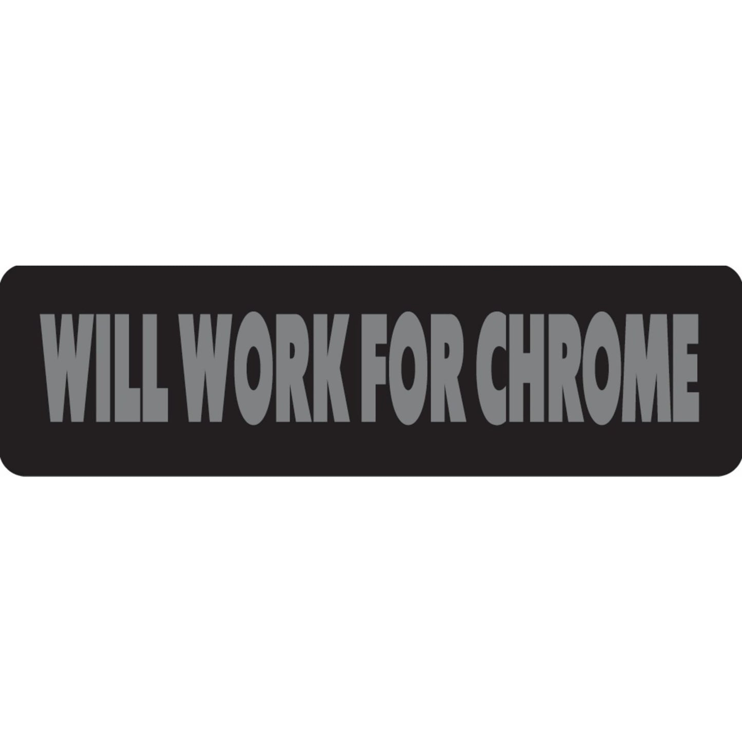 Will work for chrome vinyl motorcycle helmet sticker - biker decal