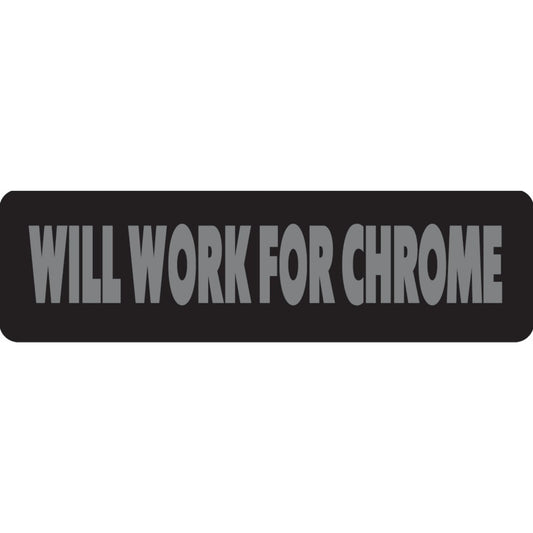 Will work for chrome vinyl motorcycle helmet sticker - biker decal