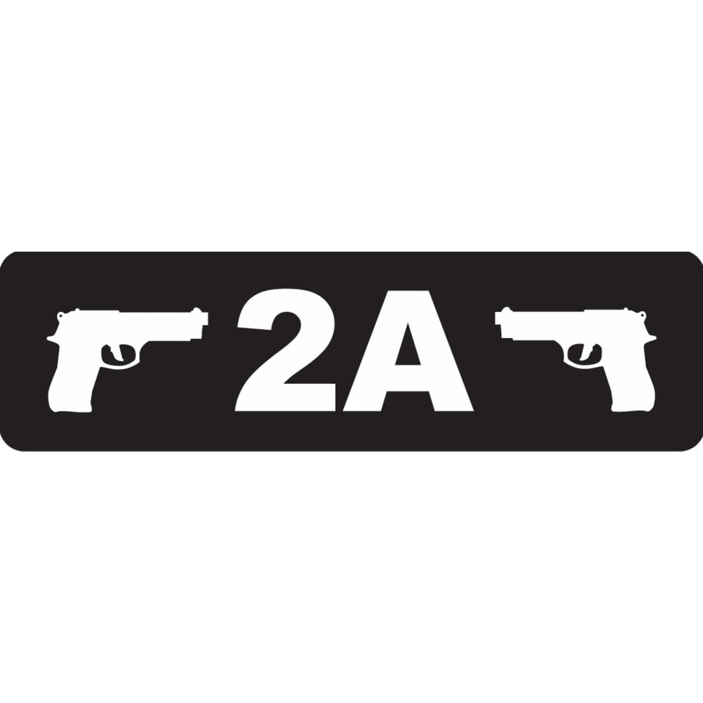 2A vinyl motorcycle helmet sticker - patriotic biker decal