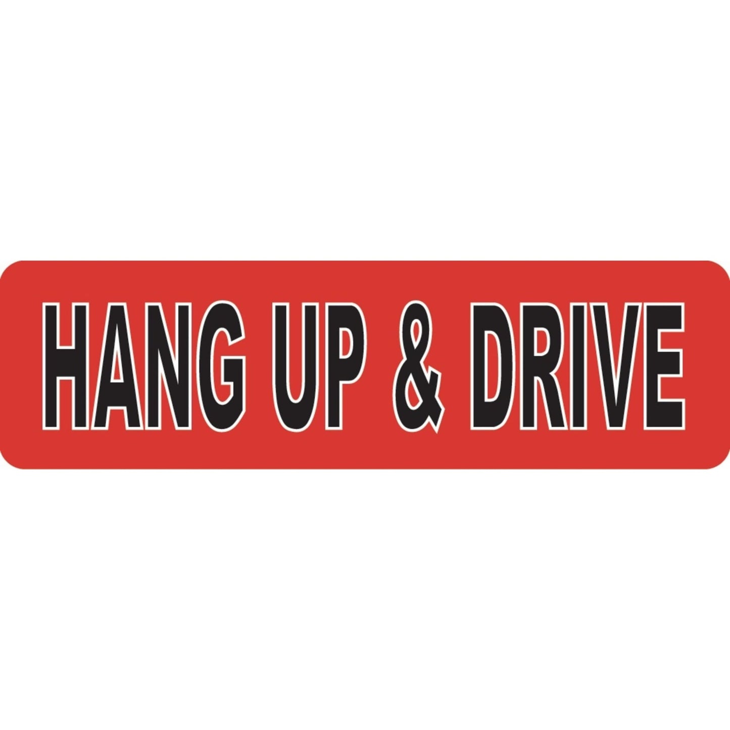 Hang up & drive vinyl motorcycle helmet sticker - biker decal