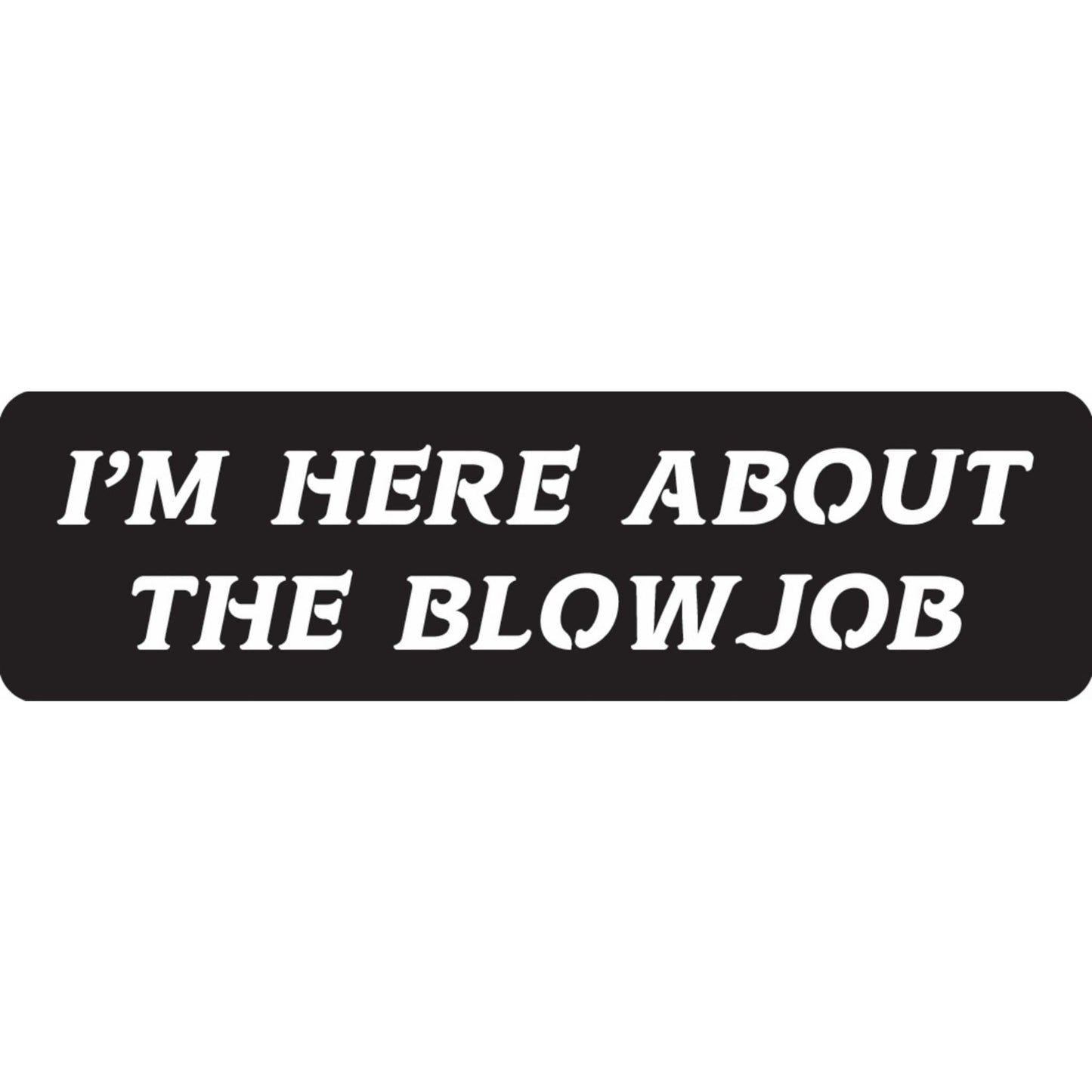 I'm here about the blow job vinyl motorcycle helmet sticker - funny biker decal