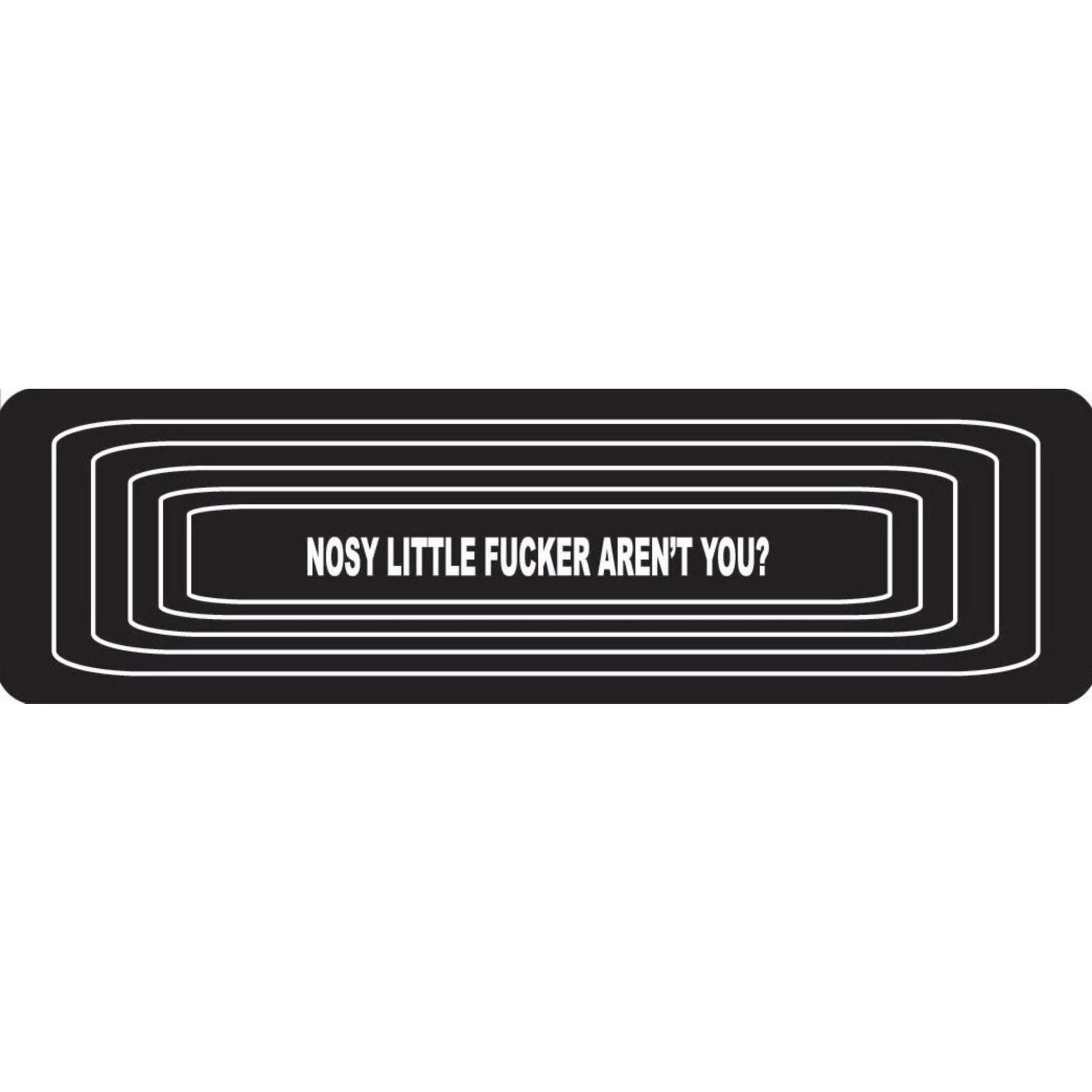 Nosy little fucker aren't you vinyl motorcycle helmet stickers - bold biker decal