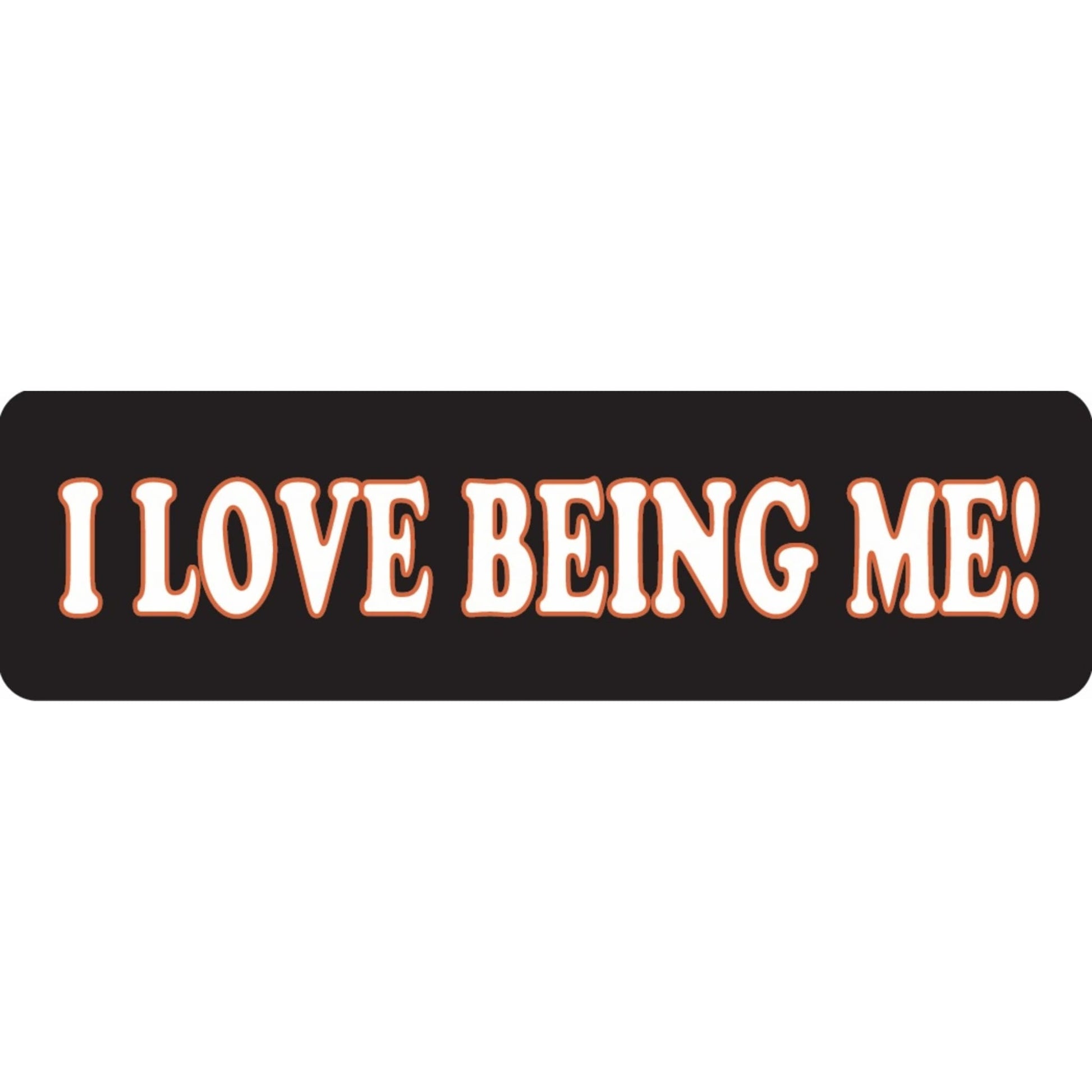 I love being me vinyl motorcycle helmet sticker - biker decal