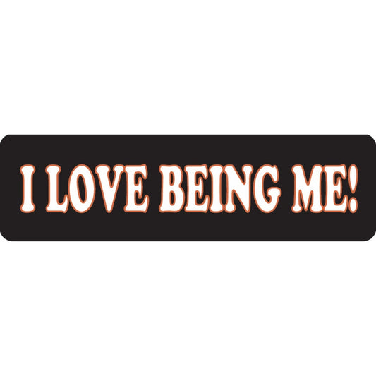 I love being me vinyl motorcycle helmet sticker - biker decal