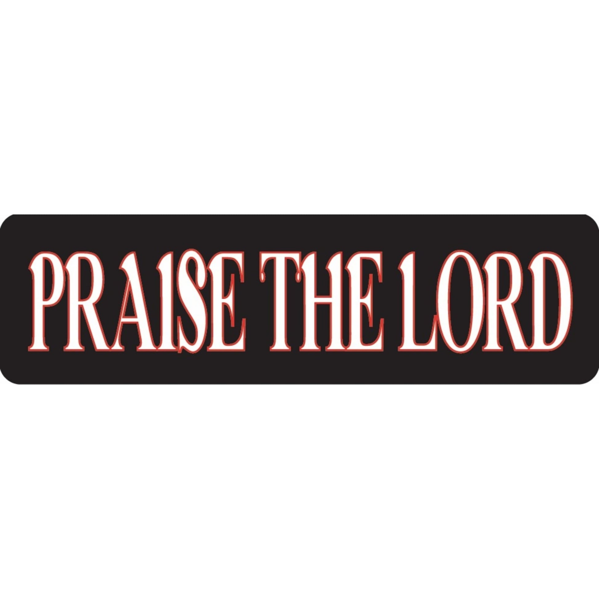 Praise the Lord vinyl motorcycle helmet sticker - biker decal