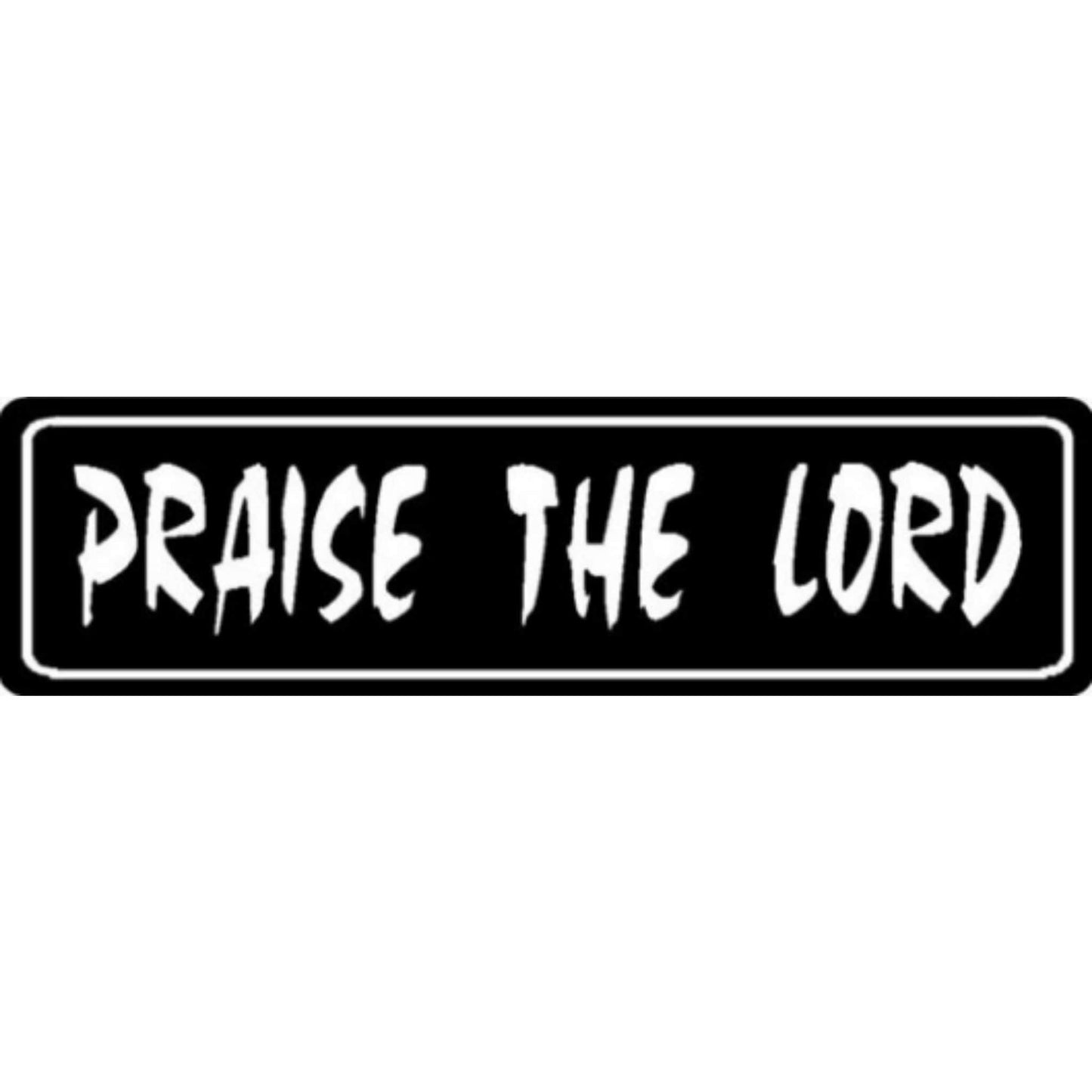 Praise the Lord vinyl motorcycle helmet stickers - biker decal