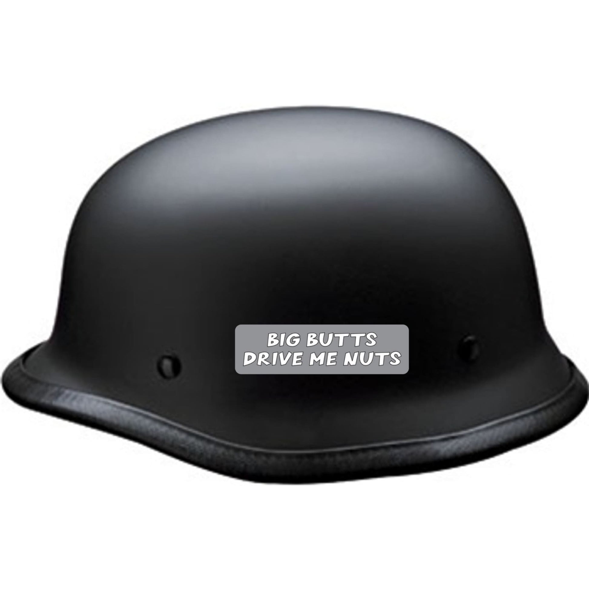 Big butts drive me nuts vinyl motorcycle helmet sticker on a helmet - funny biker decal