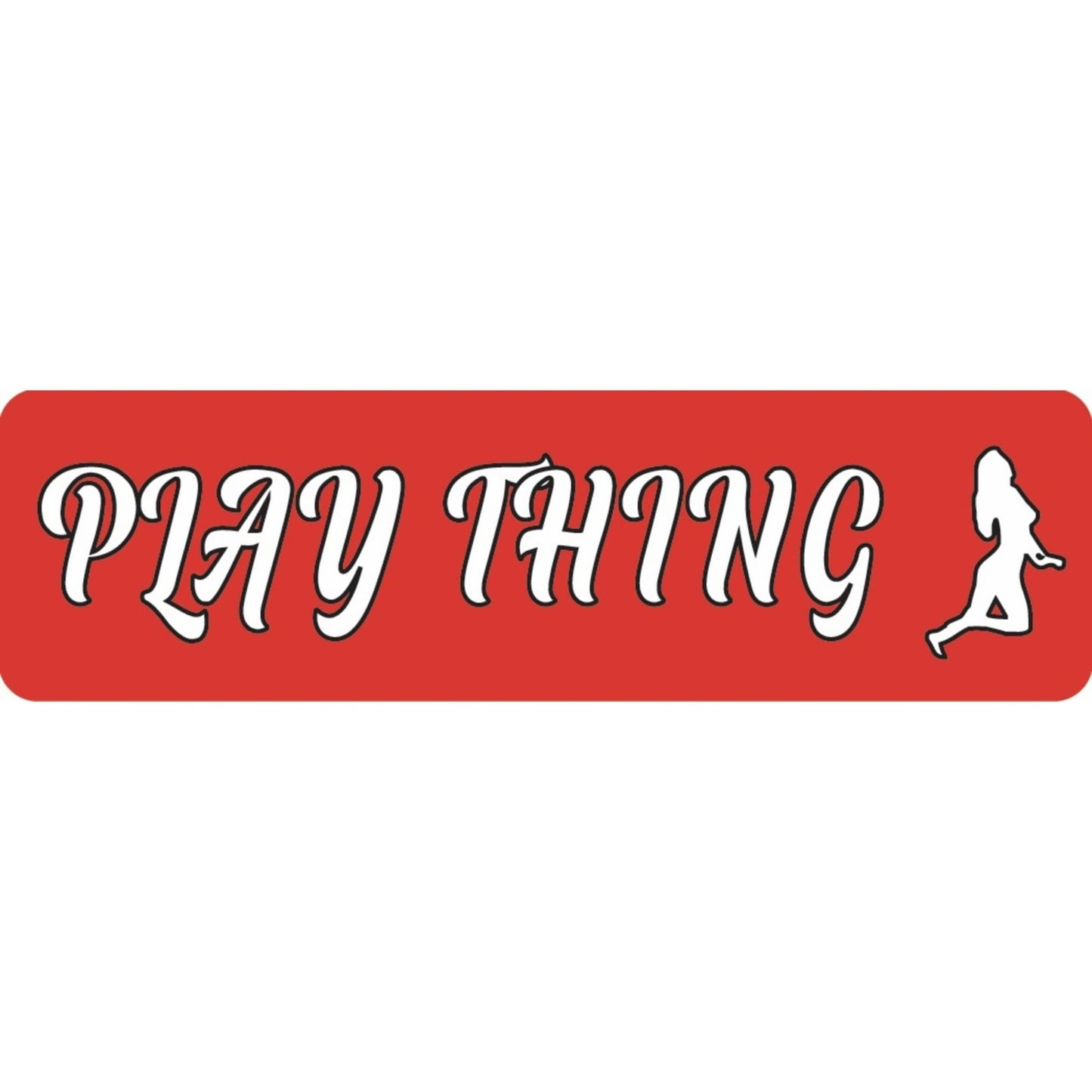 Play thing vinyl motorcycle helmet sticker - biker decal