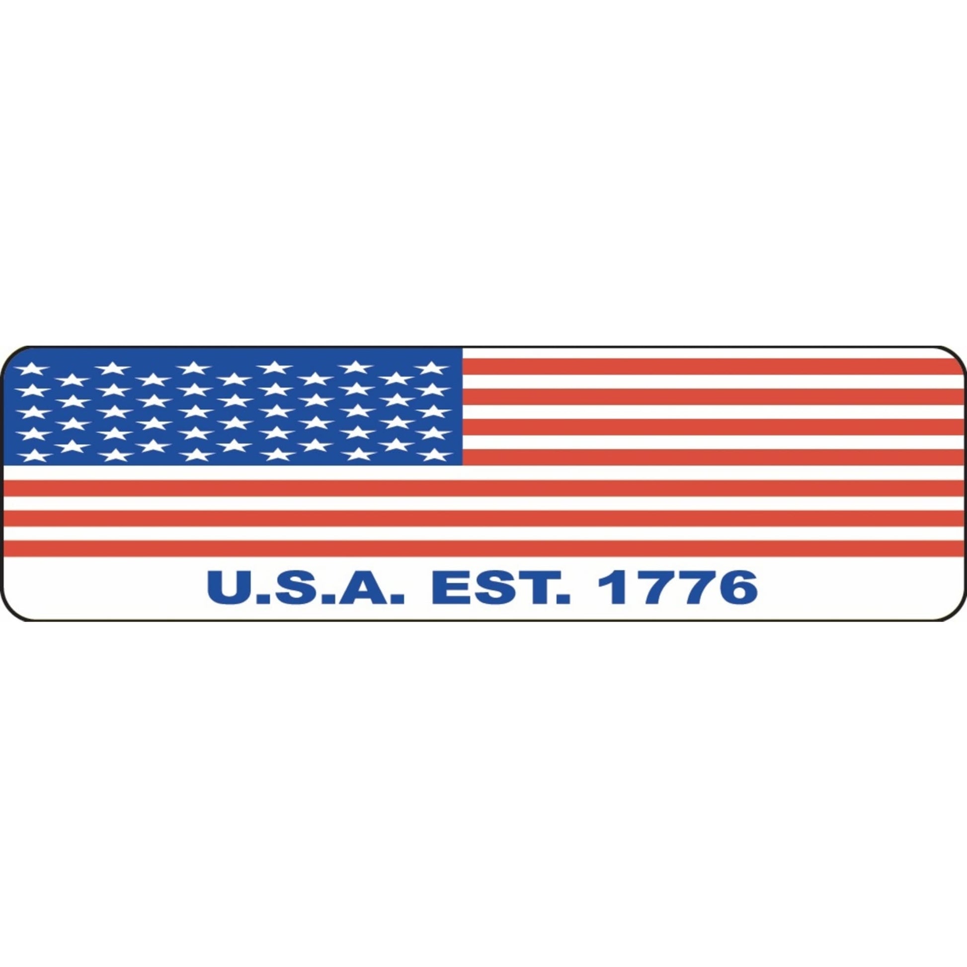 American flag USA est. 1776 vinyl motorcycle helmet sticker - patriotic biker decal