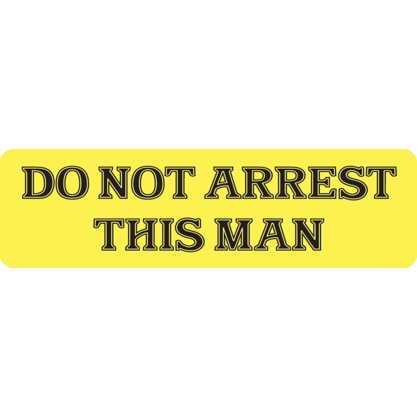 Do not arrest this man vinyl motorcycle helmet sticker - funny biker decal