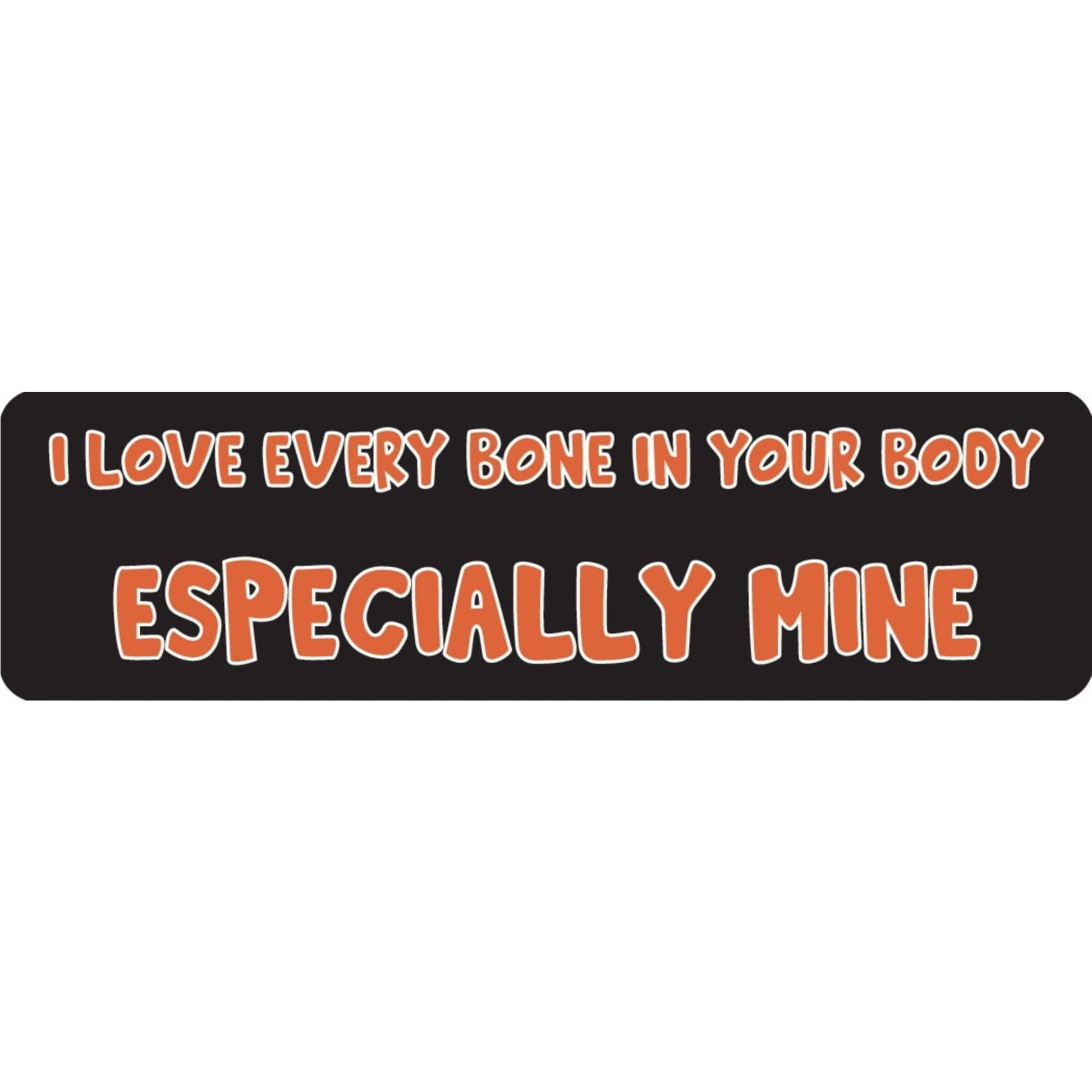 I love every bone in your body especially mine vinyl motorcycle helmet sticker - funny biker decal