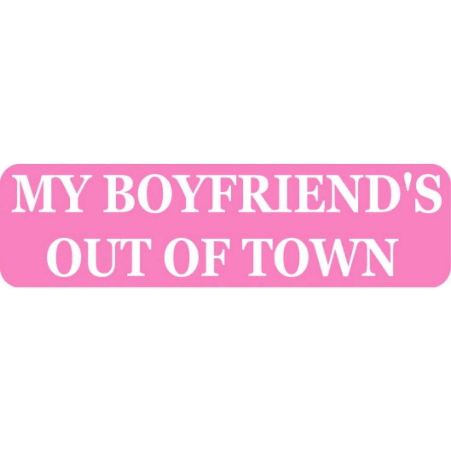 My ol man is out of town vinyl motorcycle helmet sticker - funny biker decal