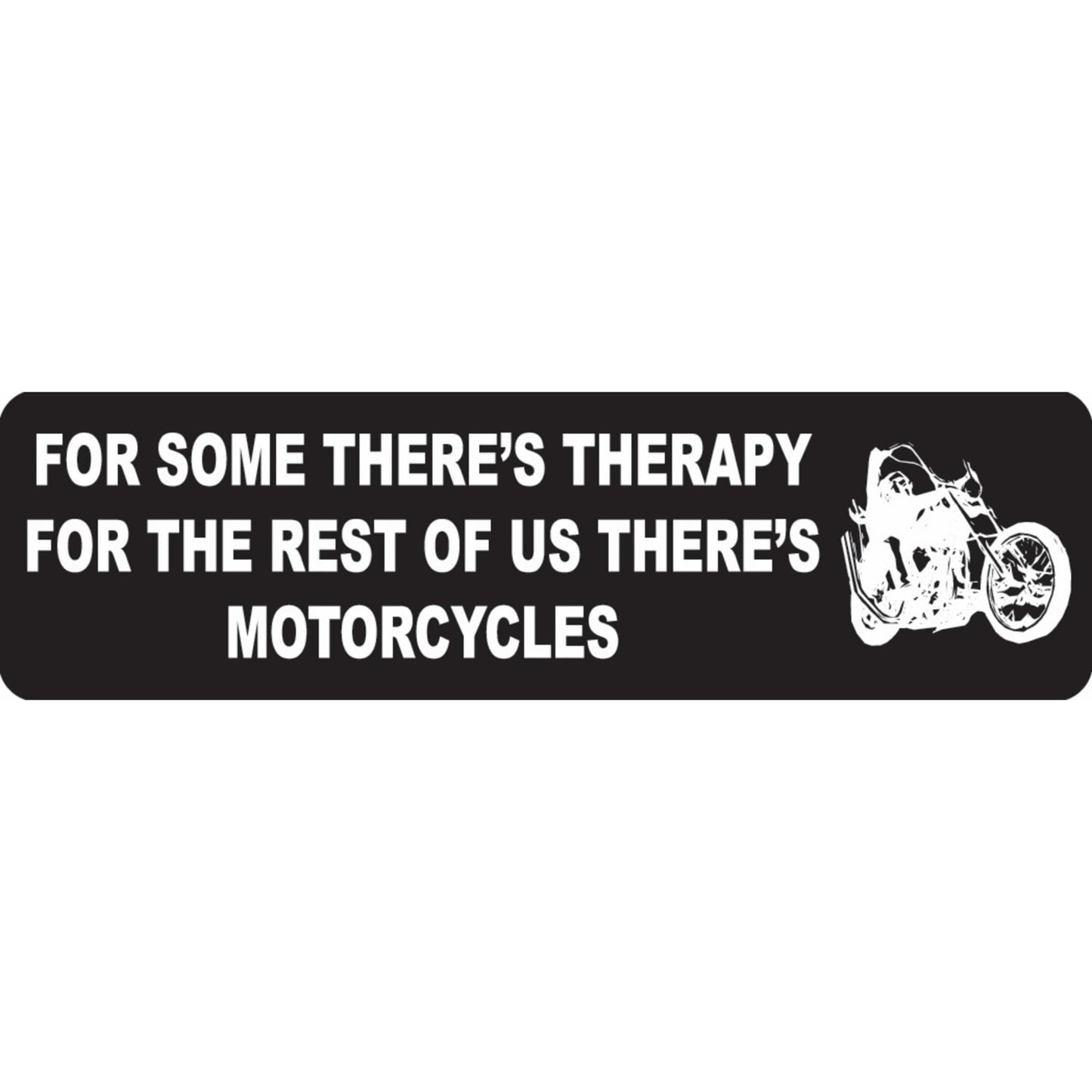 For some there's therapy for the rest of us there's motorcycles vinyl motorcycle helmet sticker - biker decal