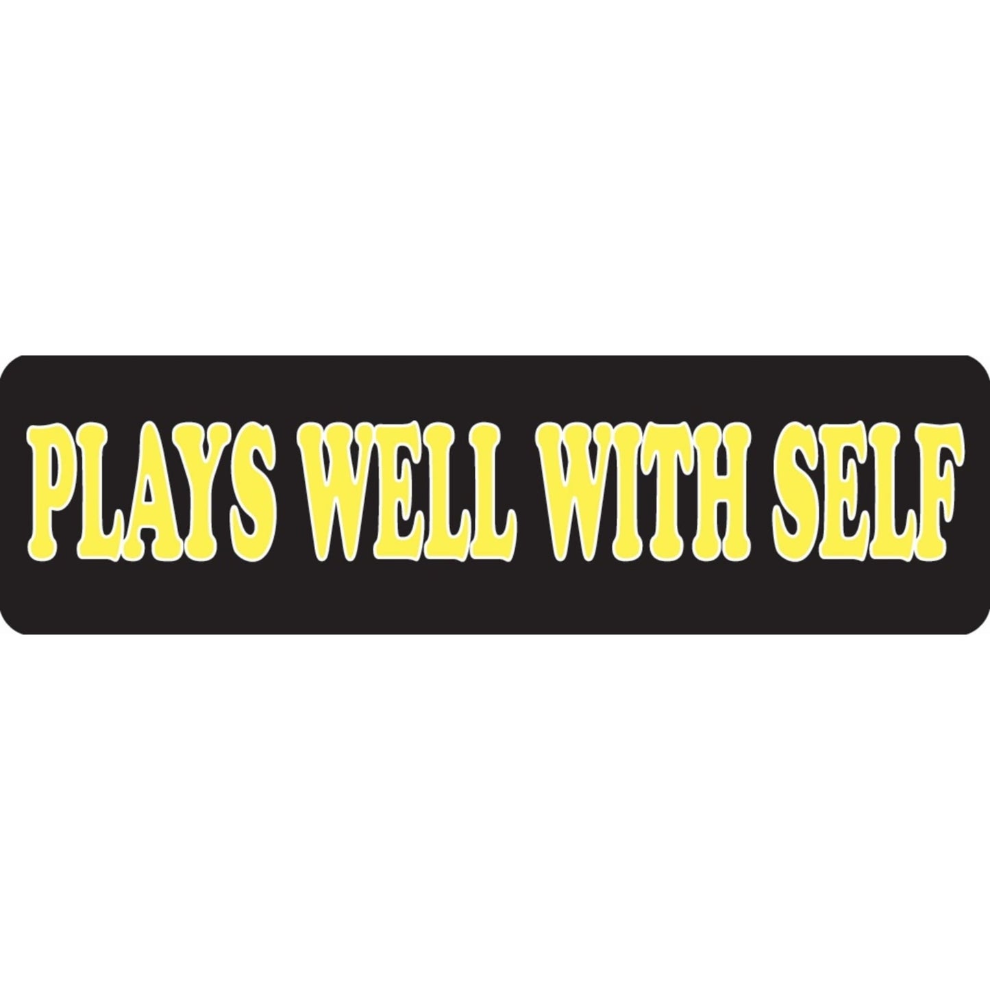 Plays well with self vinyl motorcycle helmet sticker - funny biker decal