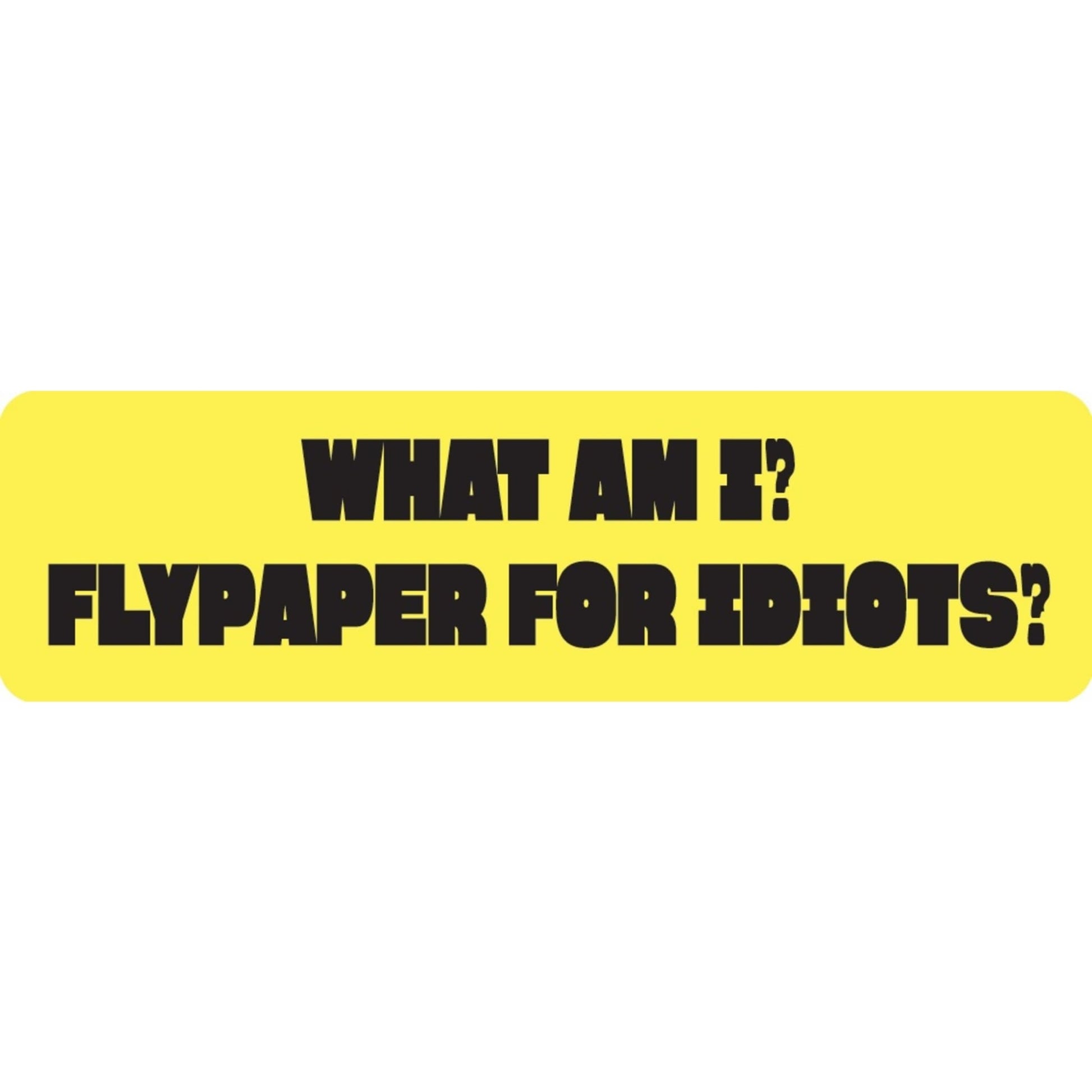 What am I flypaper for idiots vinyl motorcycle helmet sticker - funny biker decal