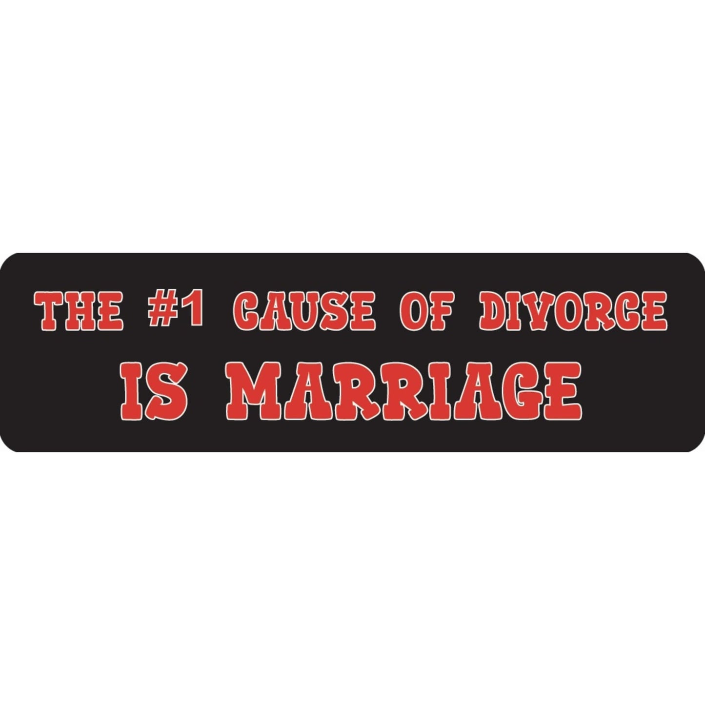 The number 1 cause of divorce is marriage vinyl motorcycle helmet sticker - funny biker decal