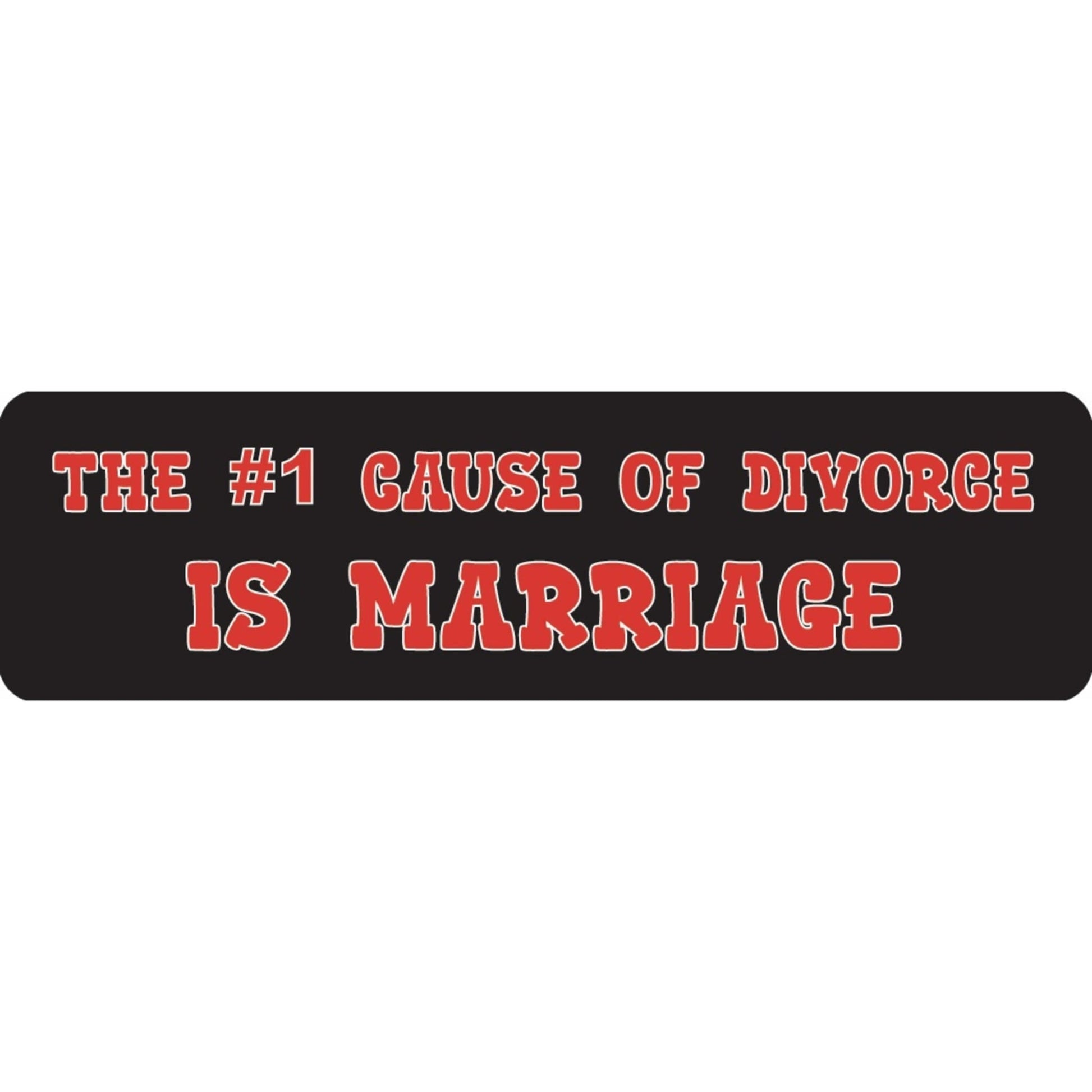 The number 1 cause of divorce is marriage vinyl motorcycle helmet sticker - funny biker decal