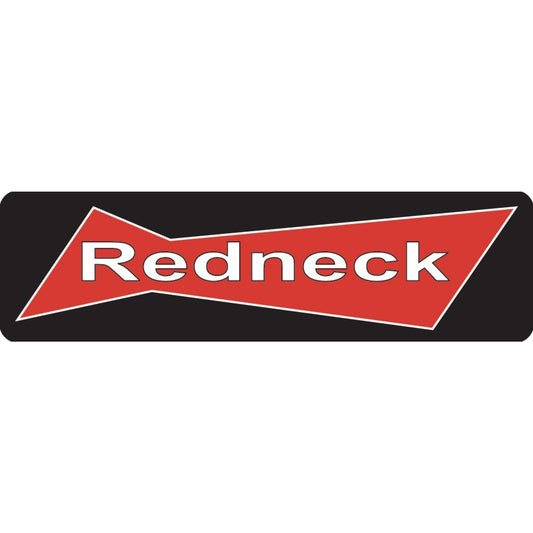 Redneck vinyl motorcycle helmet sticker - biker decal