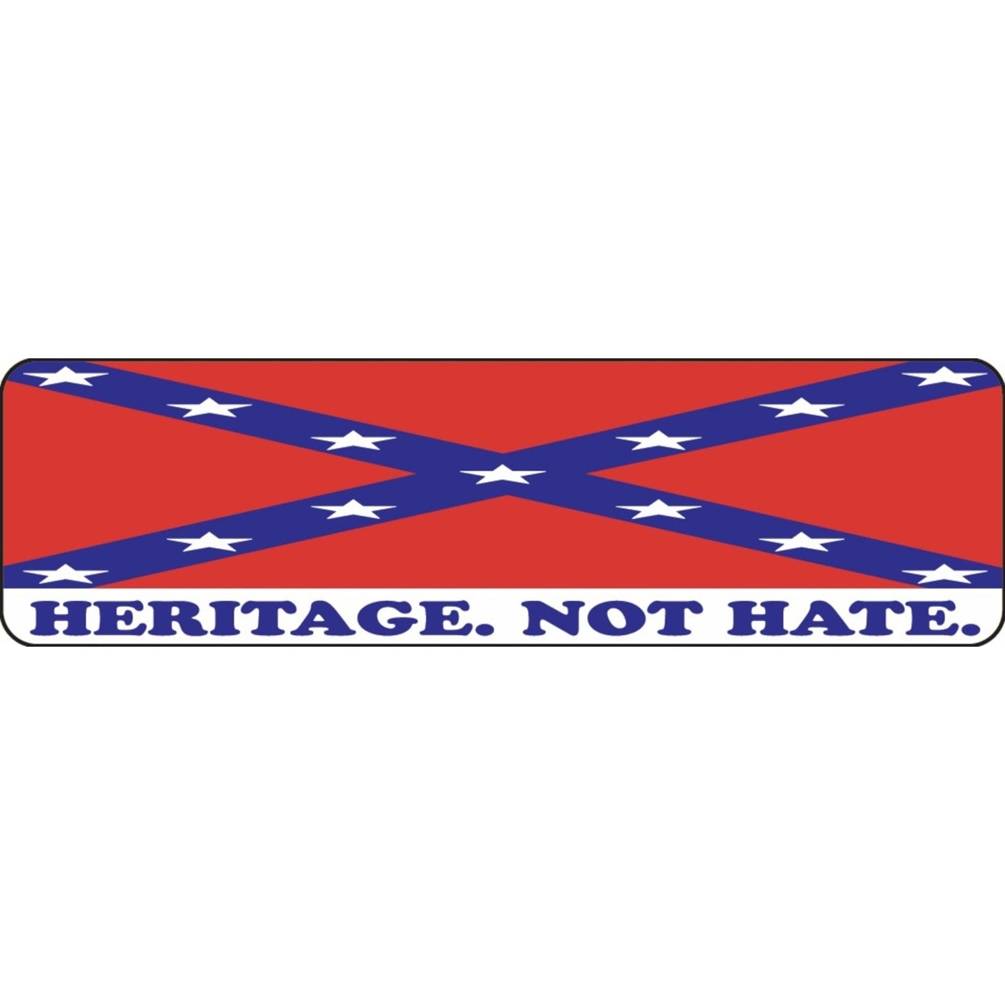 CF flag heritage not hate motorcycle helmet sticker