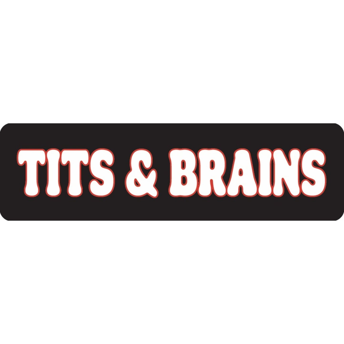 Tits and brains vinyl motorcycle helmet sticker - women's biker decal