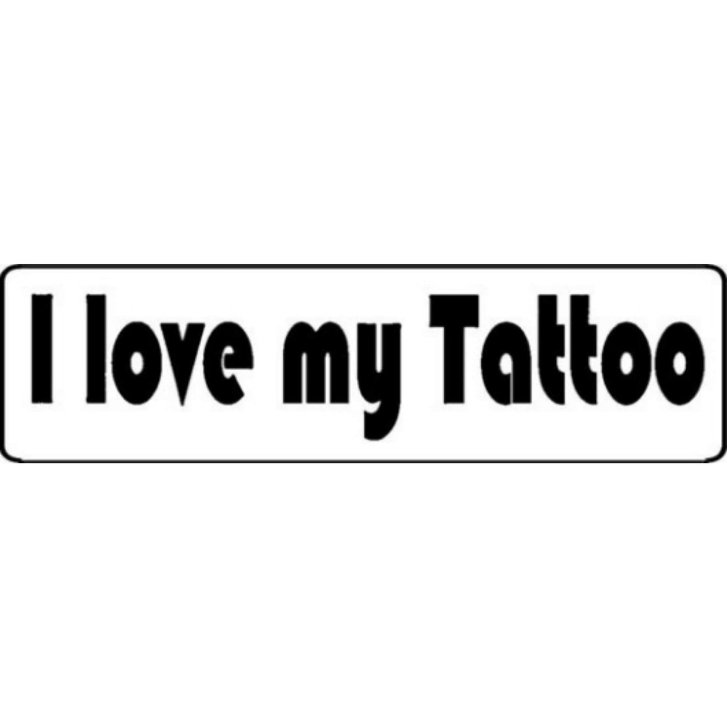 I love my tattoo vinyl motorcycle helmet stickers - biker decal
