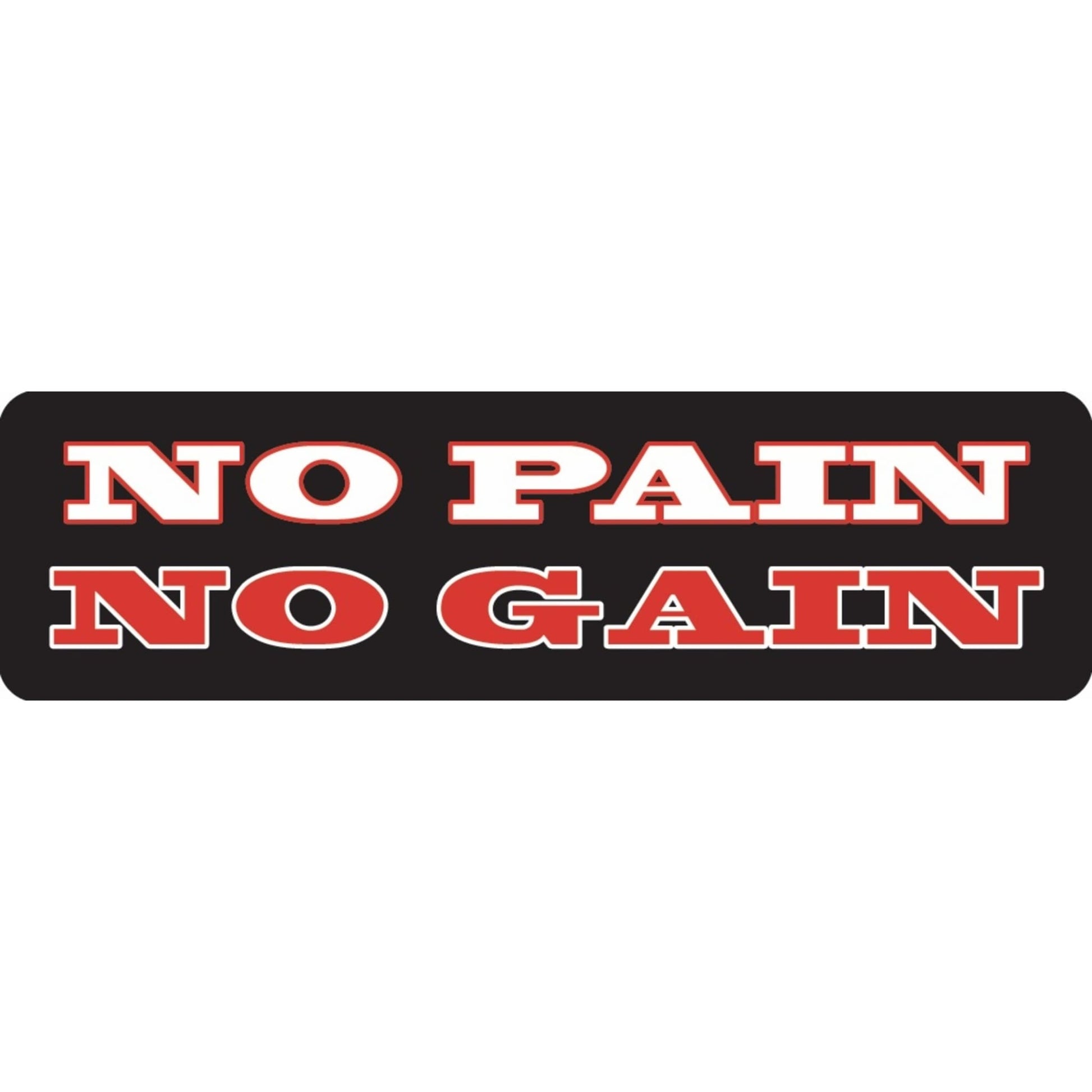 No pain no gain vinyl motorcycle helmet sticker - biker decal