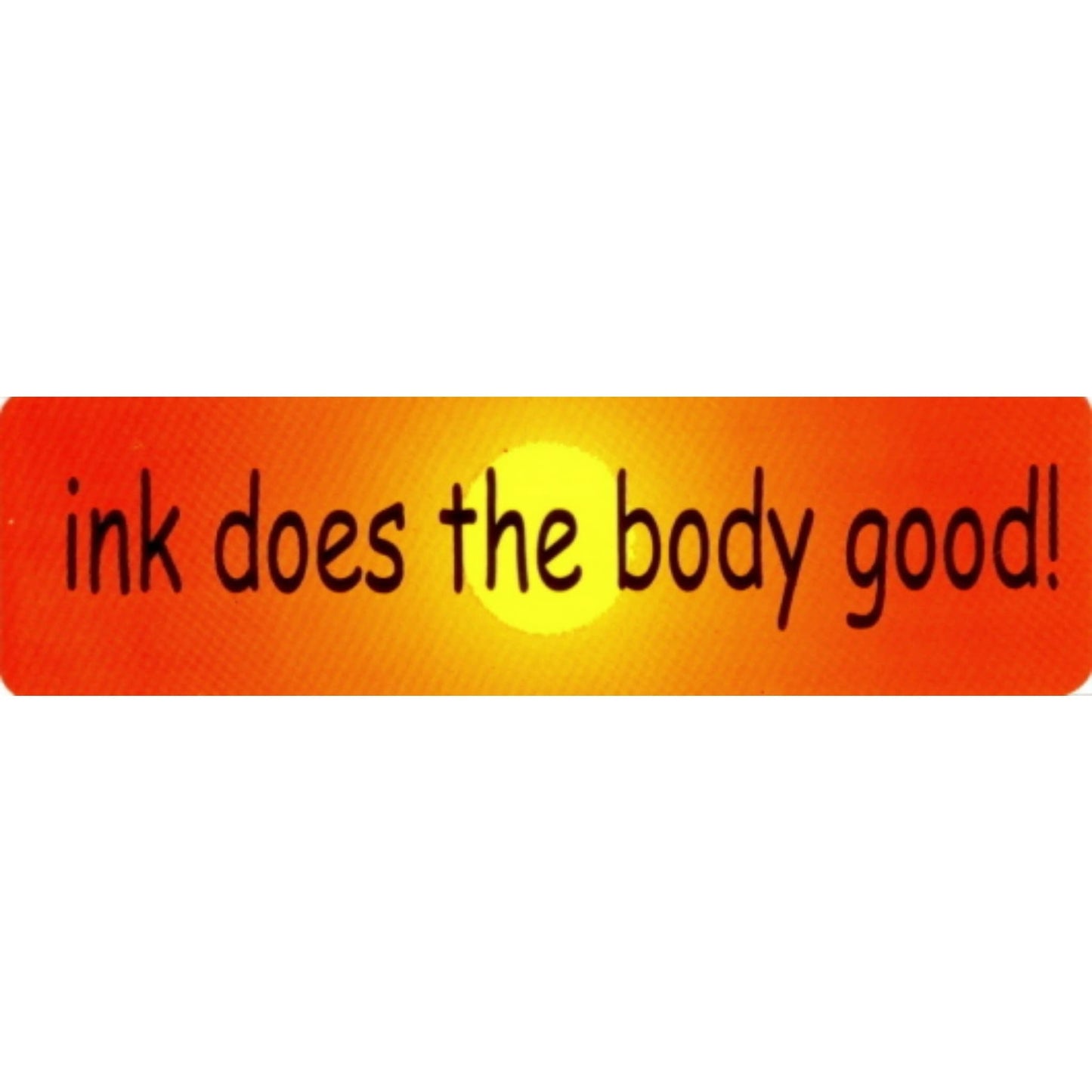 Ink does the body good vinyl motorcycle helmet stickers - biker decal
