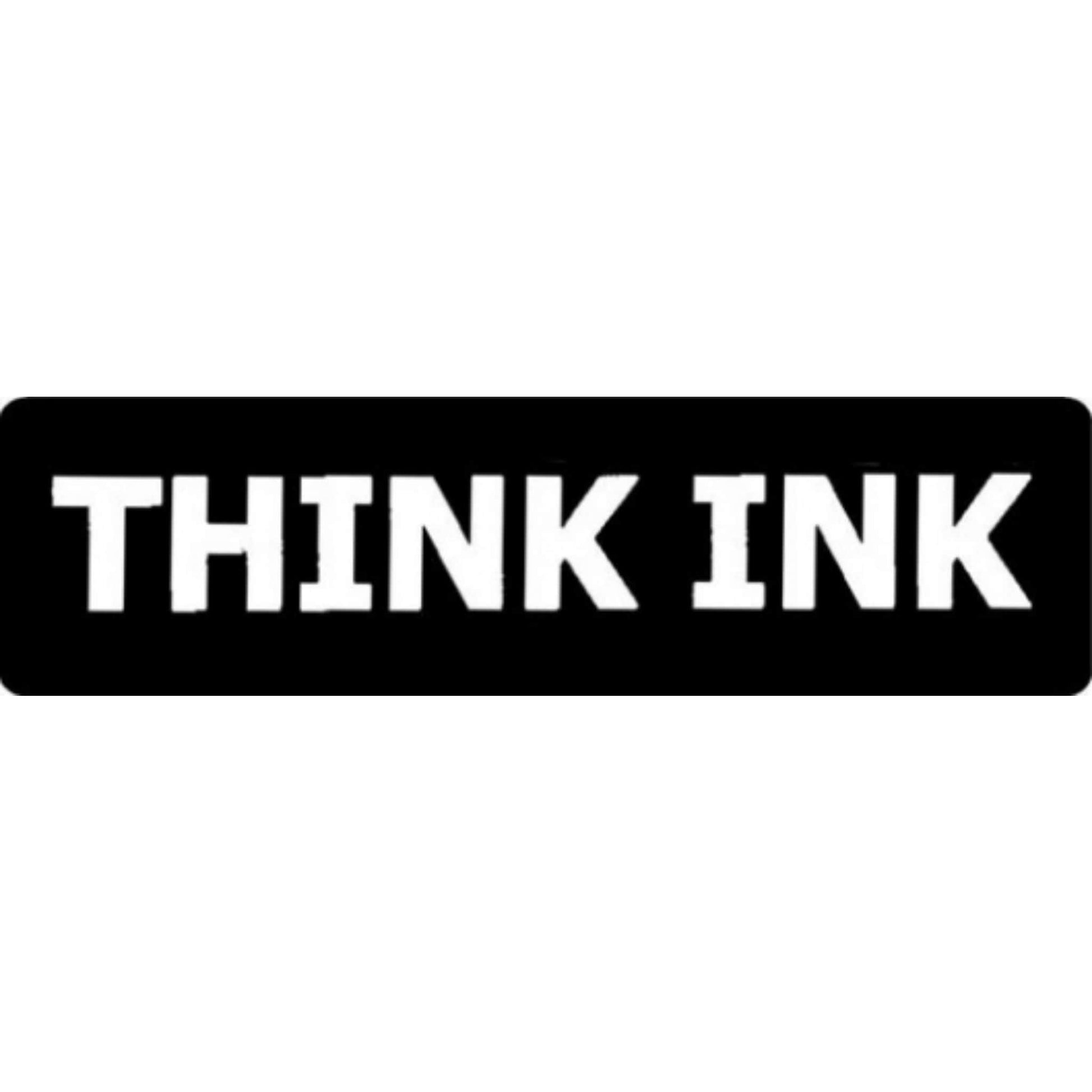 Think ink vinyl motorcycle helmet stickers - biker decal