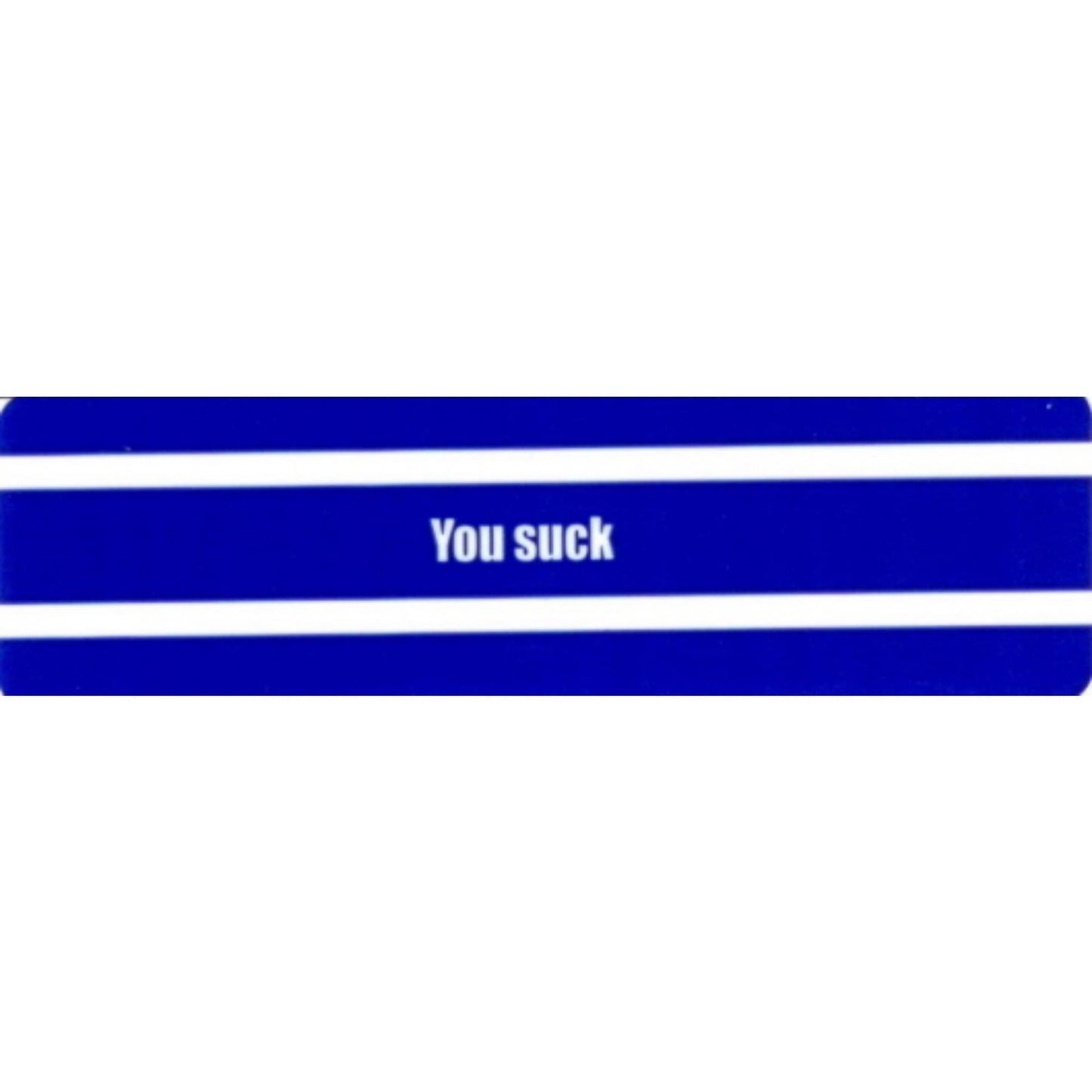 You suck vinyl motorcycle helmet stickers - bold biker decal