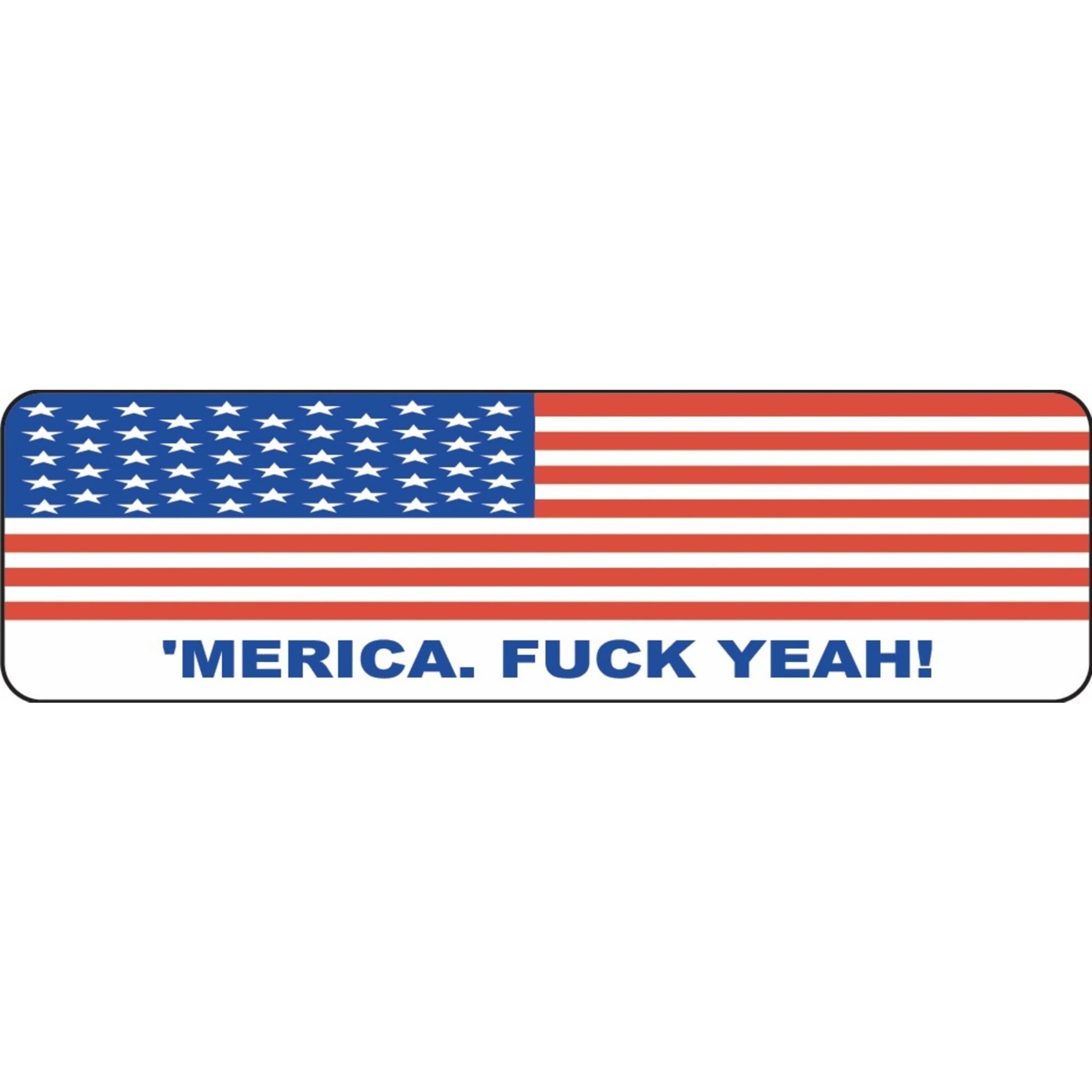American flag merica fuck yeah vinyl motorcycle helmet sticker - patriotic biker decal
