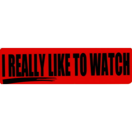 I really like to watch vinyl motorcycle helmet stickers - funny biker decal
