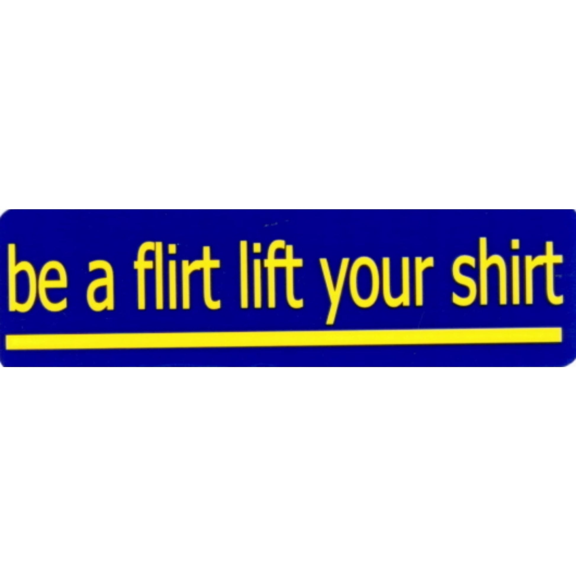 Be a flirt lift your shirt vinyl motorcycle helmet stickers - funny biker decal