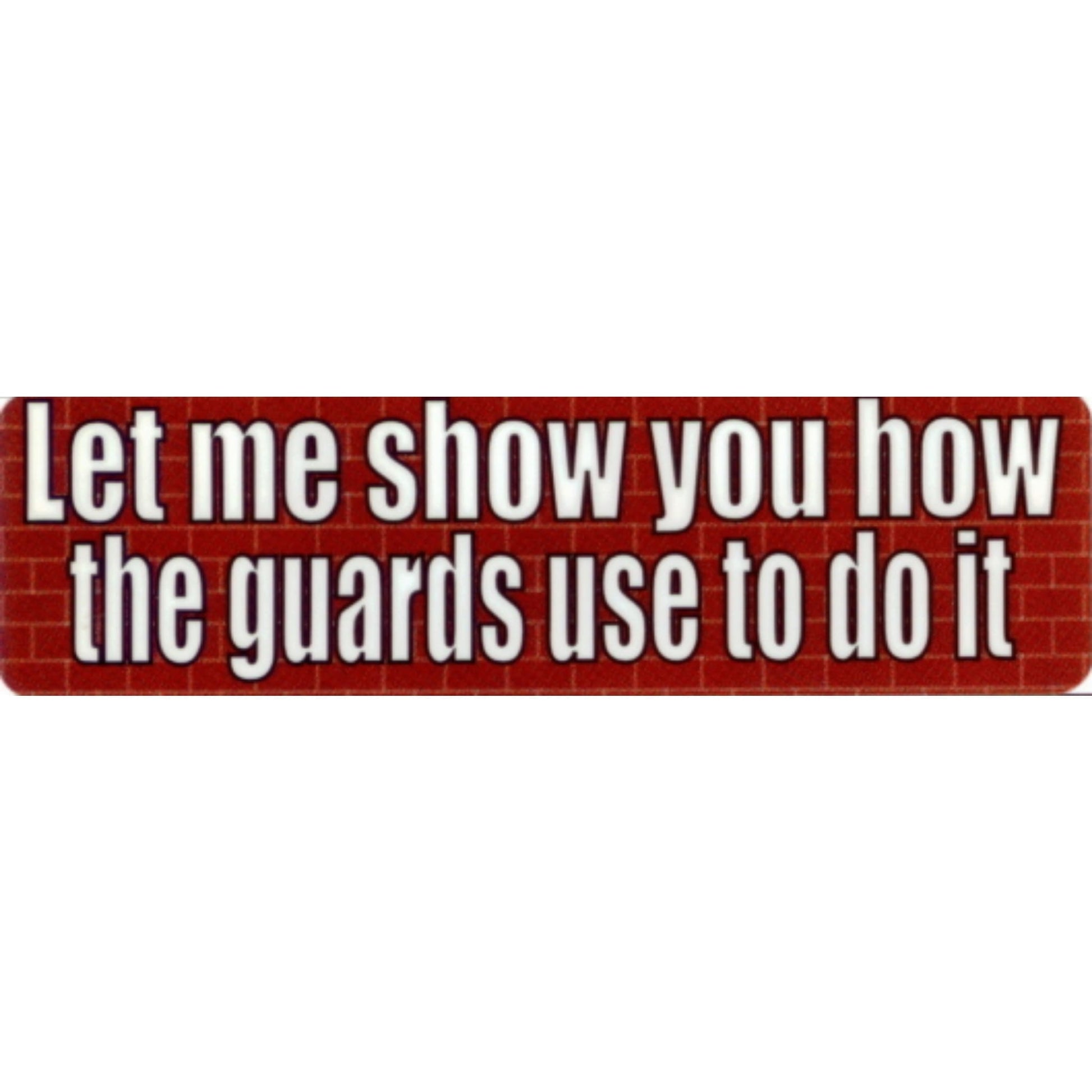 Let me show you how the guards used to do it vinyl motorcycle helmet stickers - funny biker decal