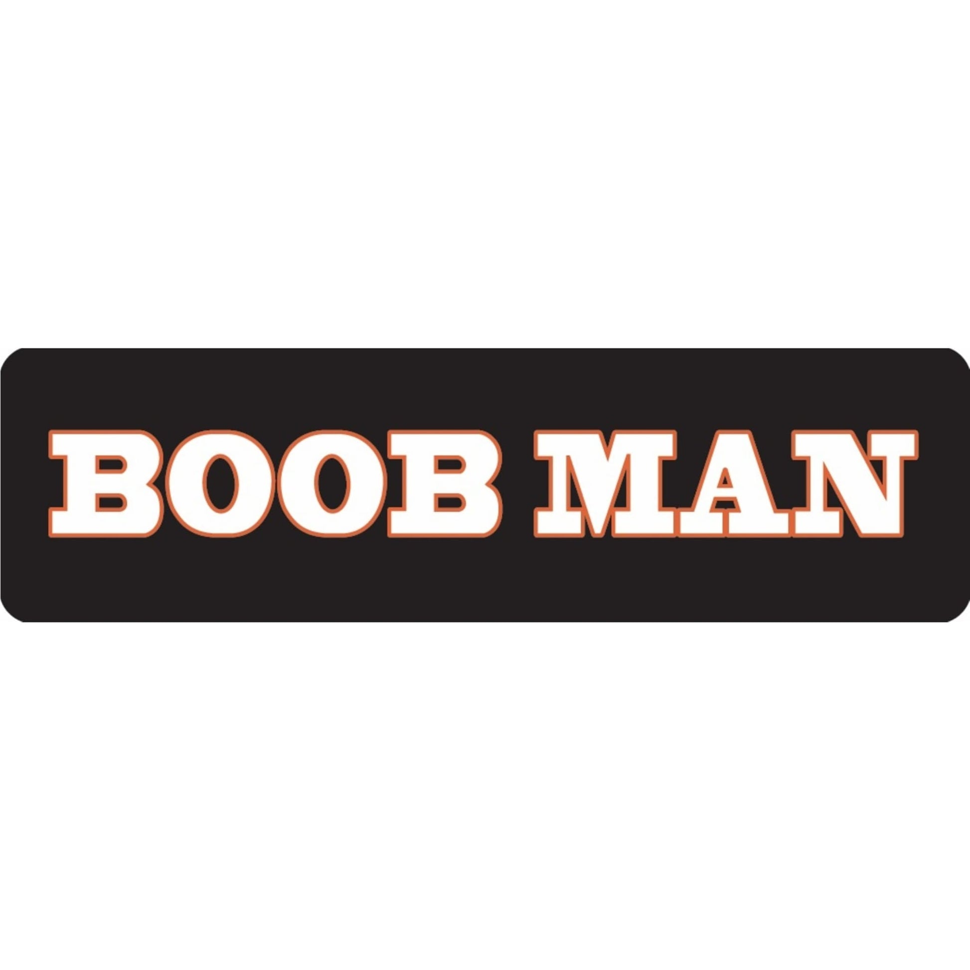 Boob man vinyl motorcycle helmet sticker - funny biker decal