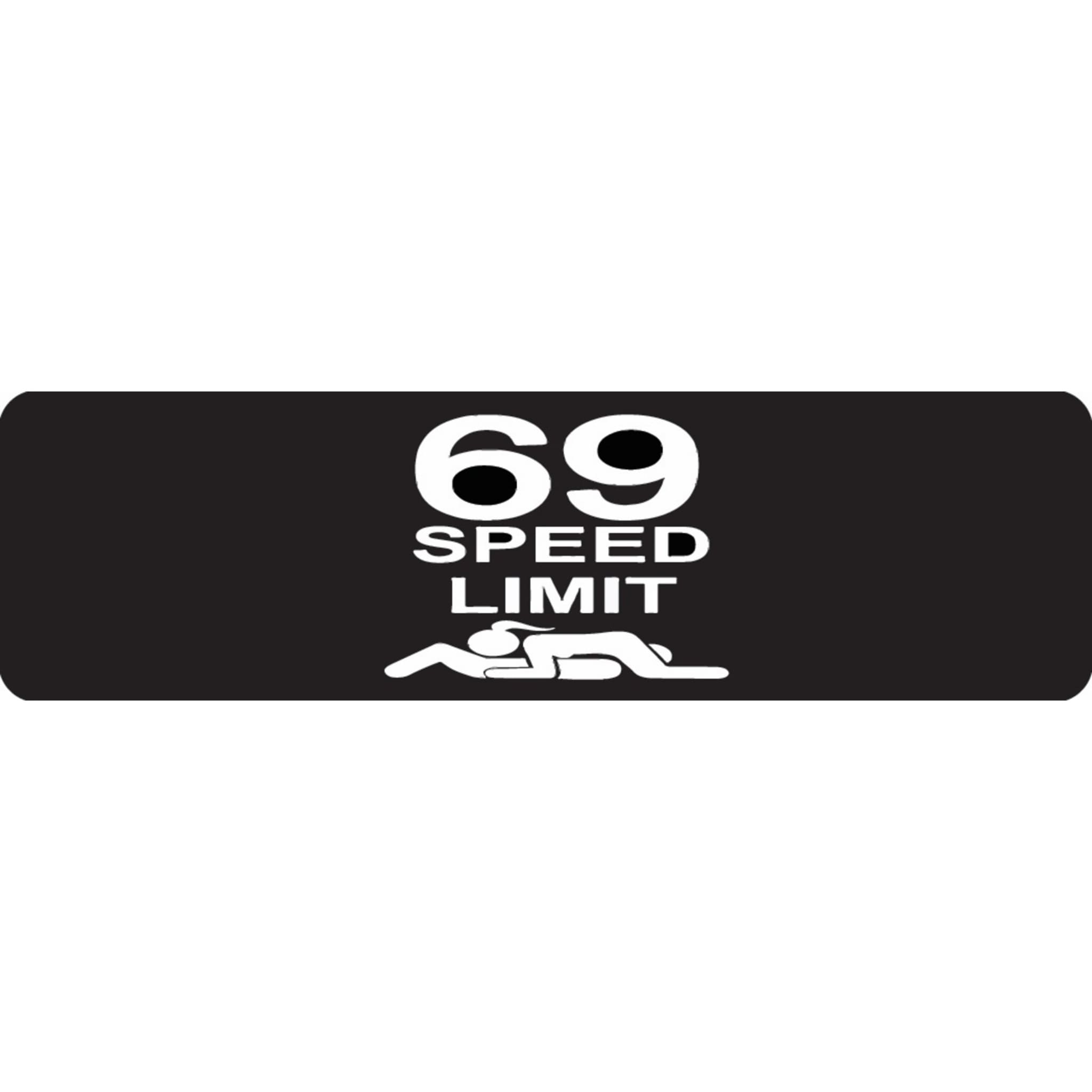 69 Speed Limit Helmet Sticker - Playful Innuendo Decal – USA Biker