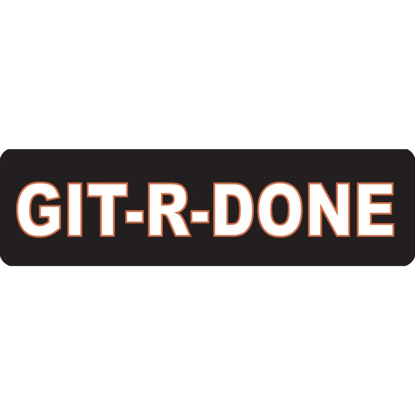 Git r done vinyl motorcycle helmet sticker - biker decal
