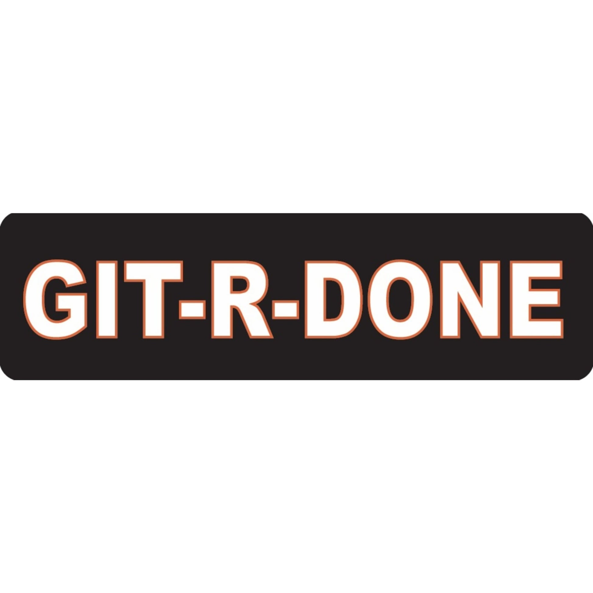 Git r done vinyl motorcycle helmet sticker - biker decal