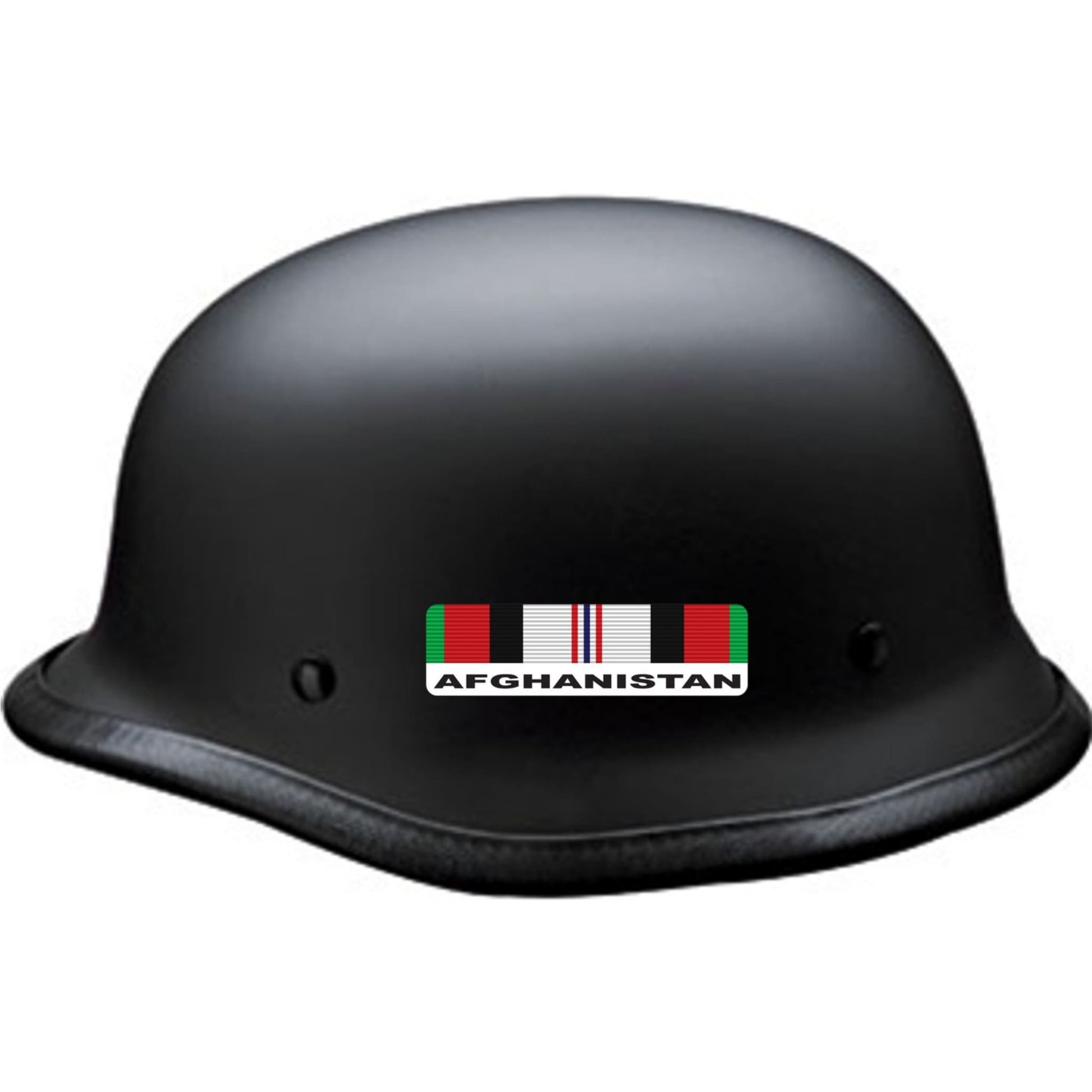 Afghanistan tour ribbon vinyl motorcycle helmet sticker on a helmet - military biker decal