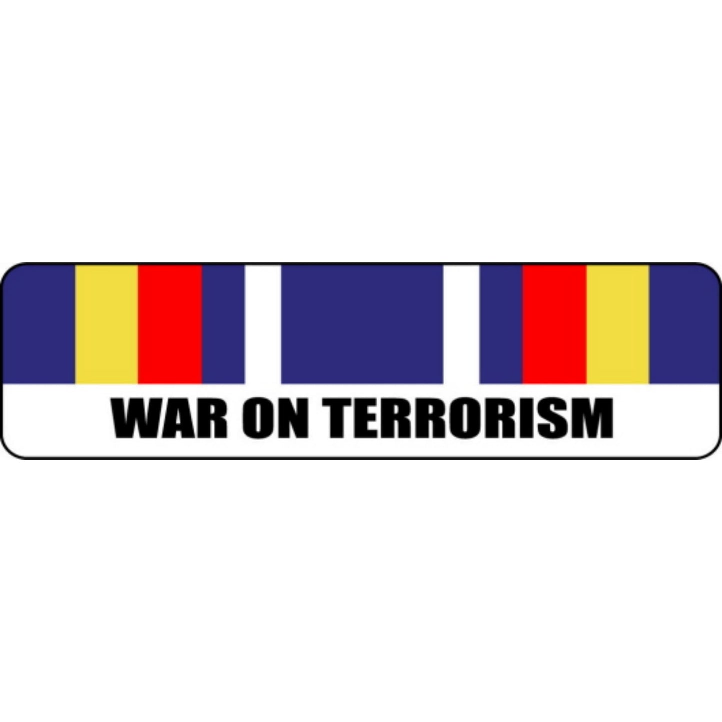 Global war on terrorism tour ribbon vinyl motorcycle helmet stickers - military biker decal
