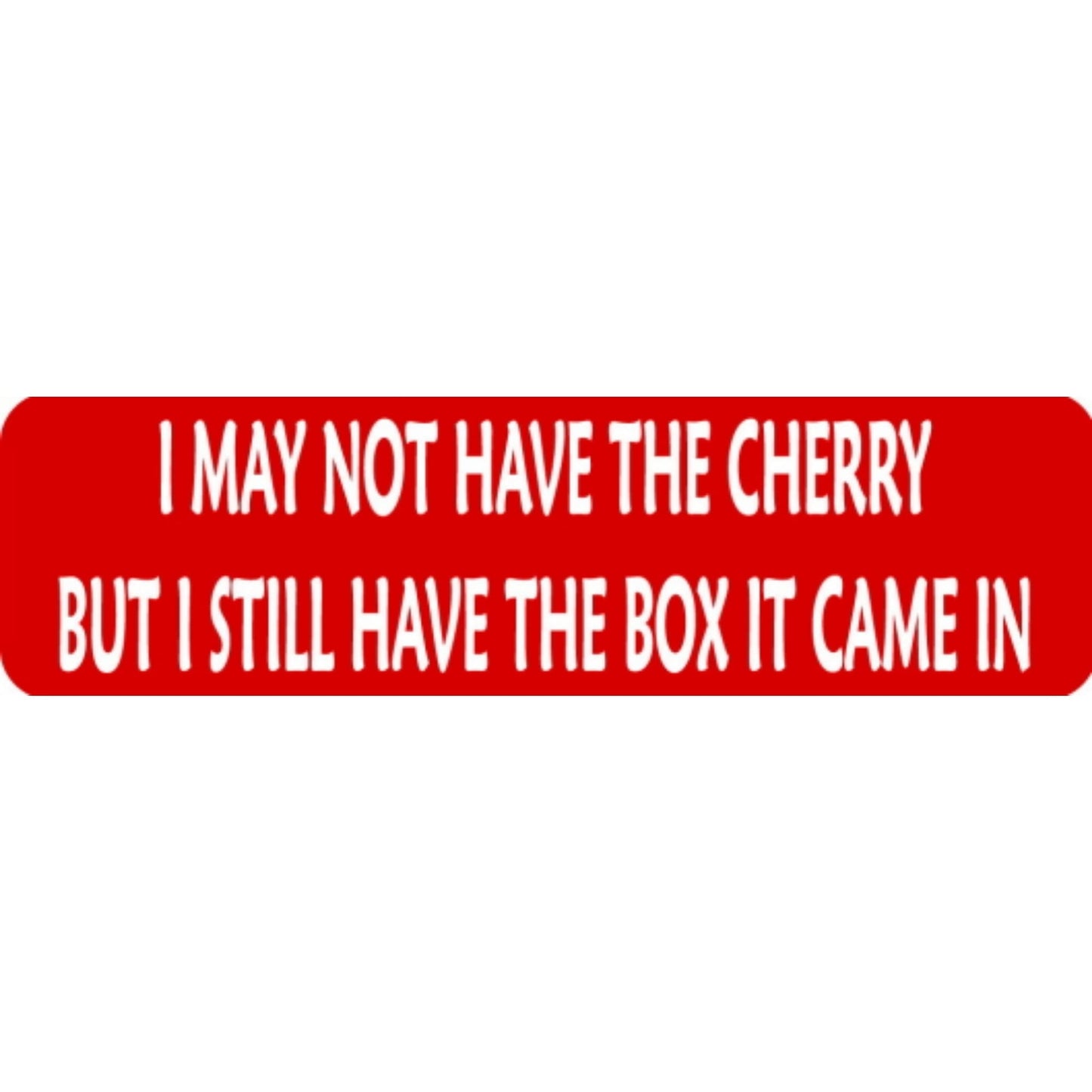 I may not have the cherry but I still have the box it came in vinyl motorcycle helmet stickers - funny biker decal