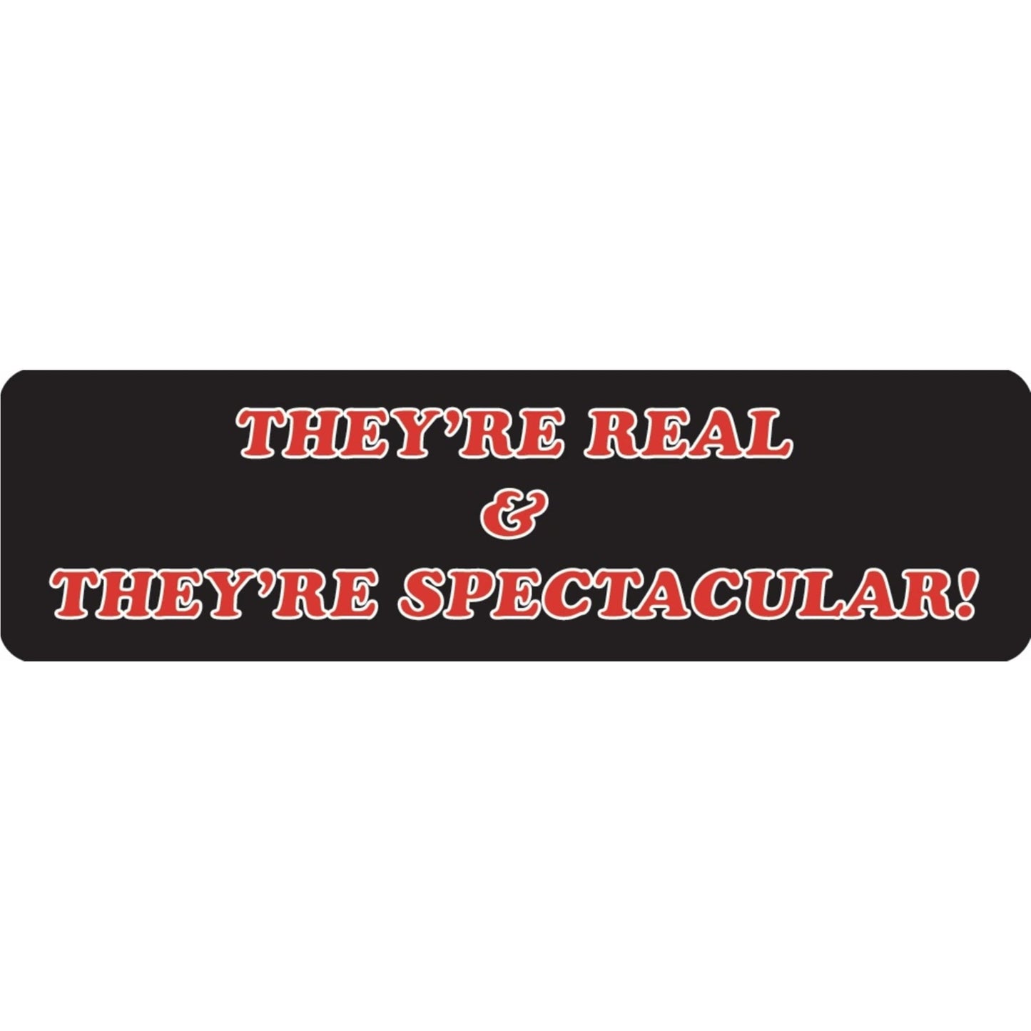 They're real and they're spectacular vinyl motorcycle helmet sticker - funny biker decal