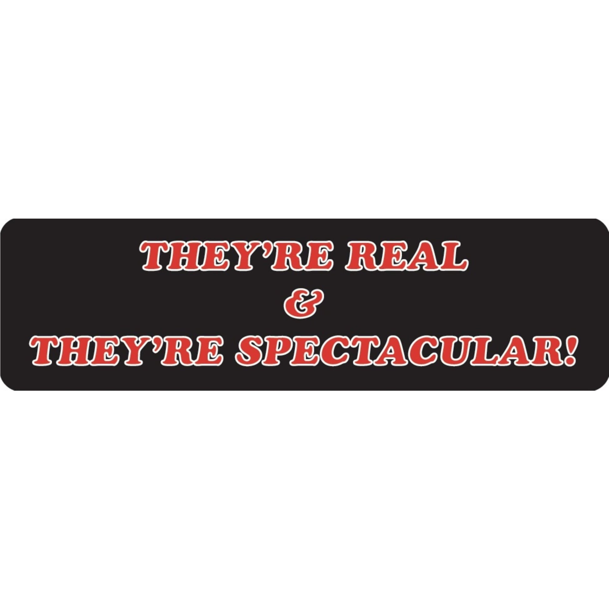 They're real and they're spectacular vinyl motorcycle helmet sticker - funny biker decal