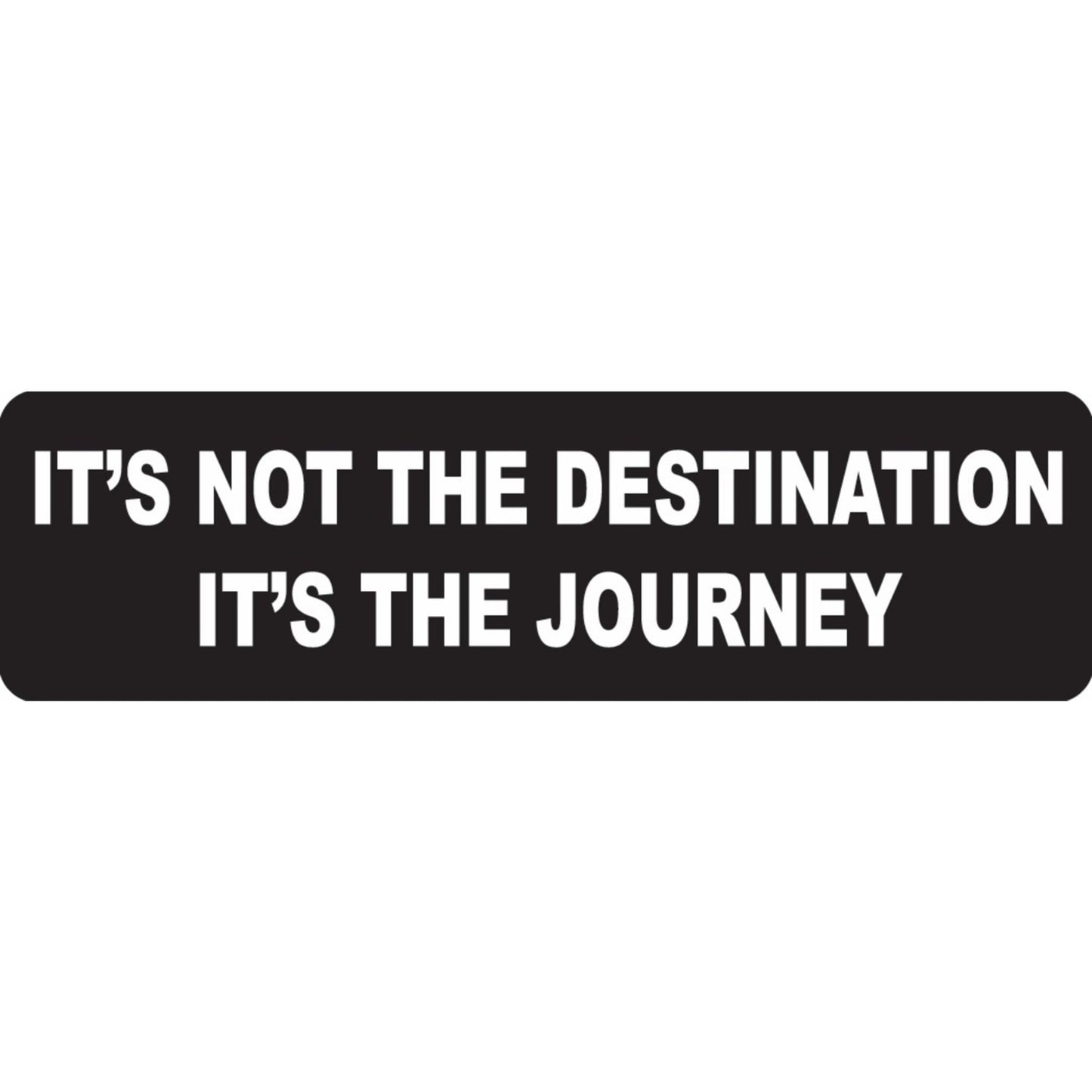 It's not the destination it's the journey vinyl motorcycle helmet sticker - biker decal